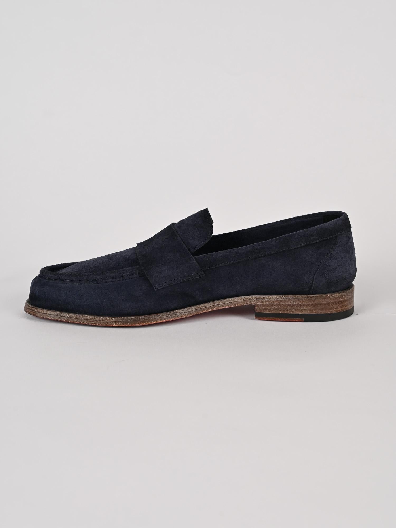Mocassino uomo blu marino pelle velour 1867 VELOUR 2702 MARINHO CORVARI