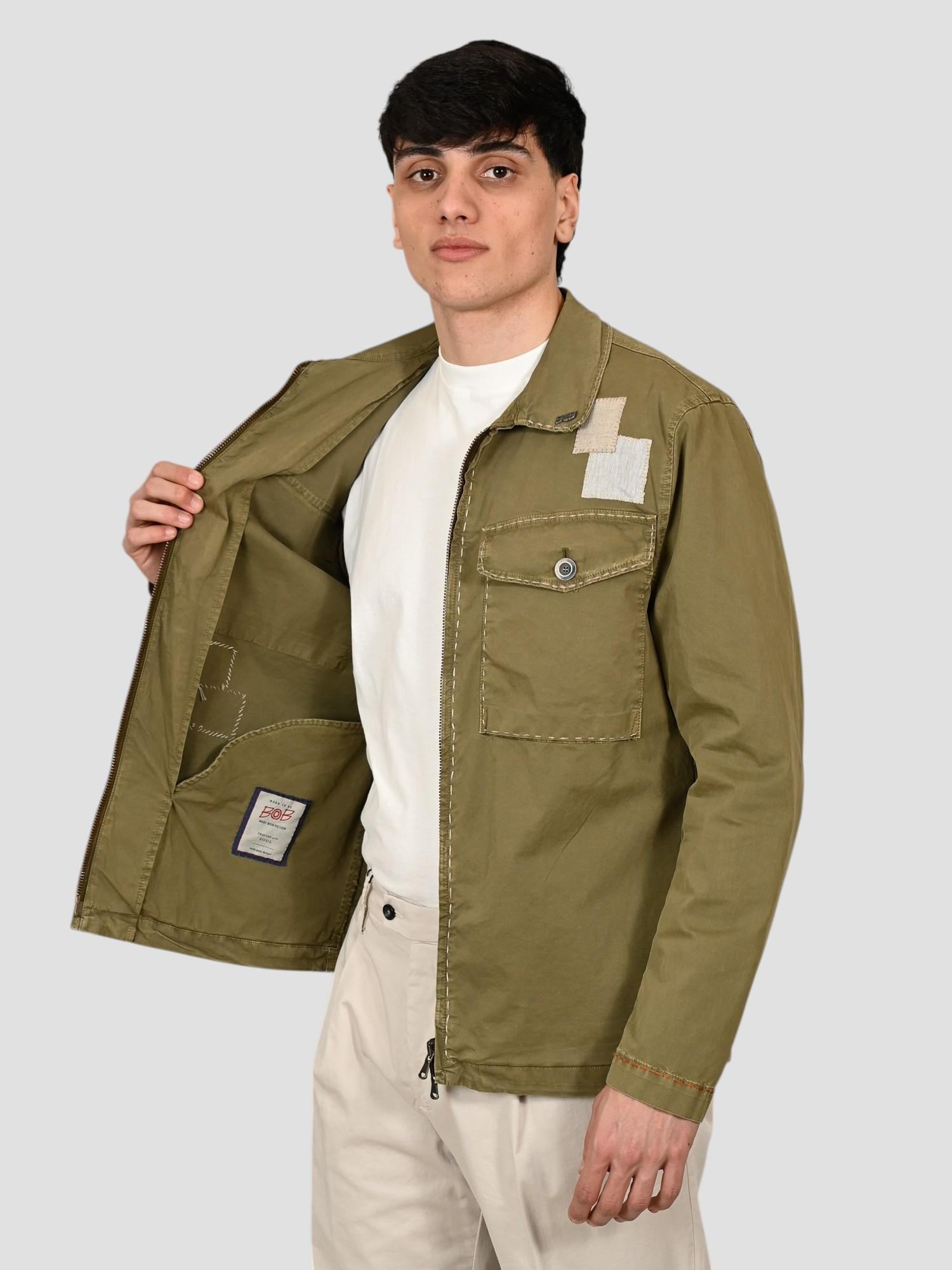 Giacca gabardina STONE 523 militare STONE523 MILITARE BOB