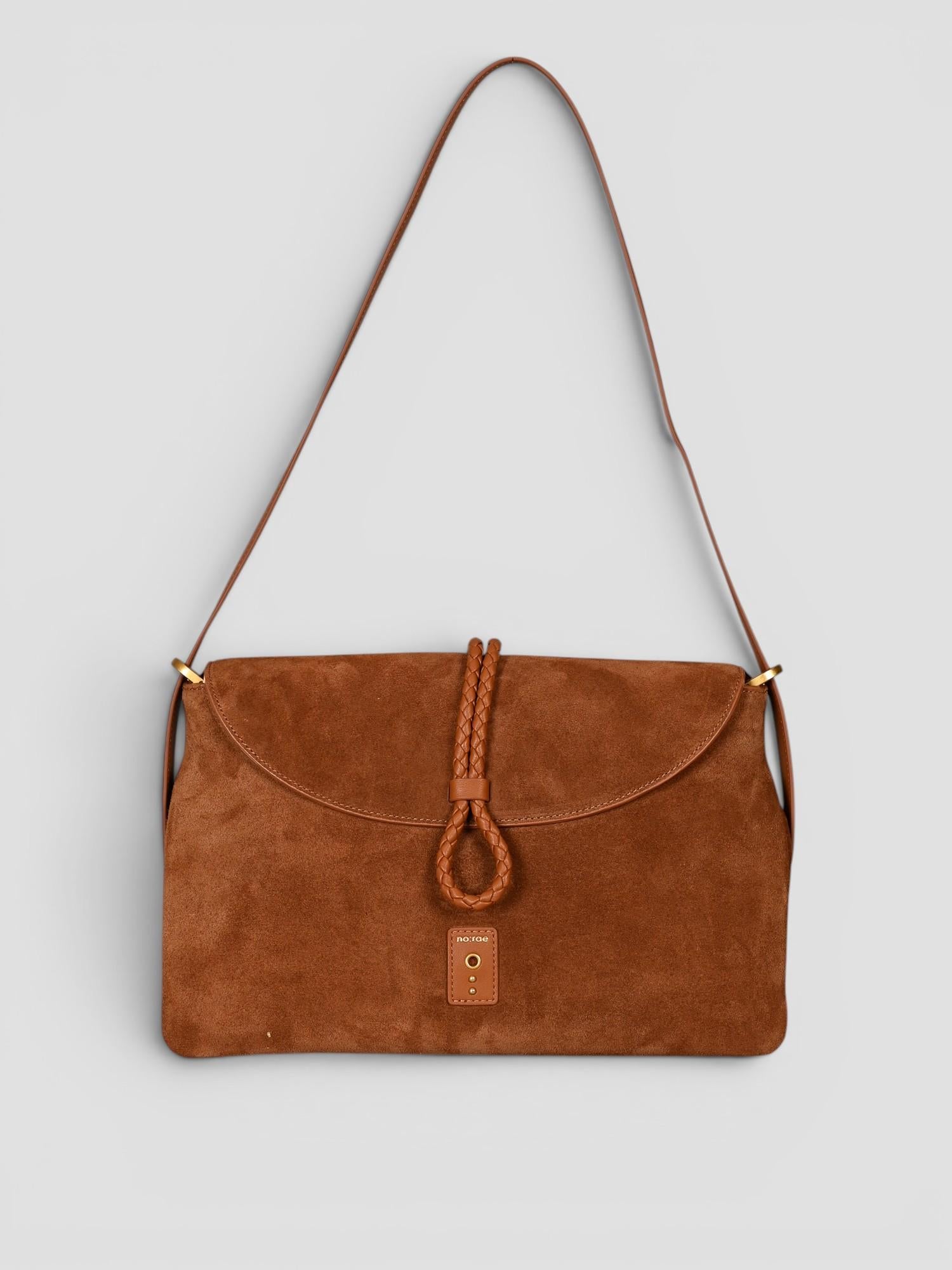Big shoulder BAUDELAIRE SUEDE tobacco N61-BG-11 SUEDE TOBACCO NO:RAE