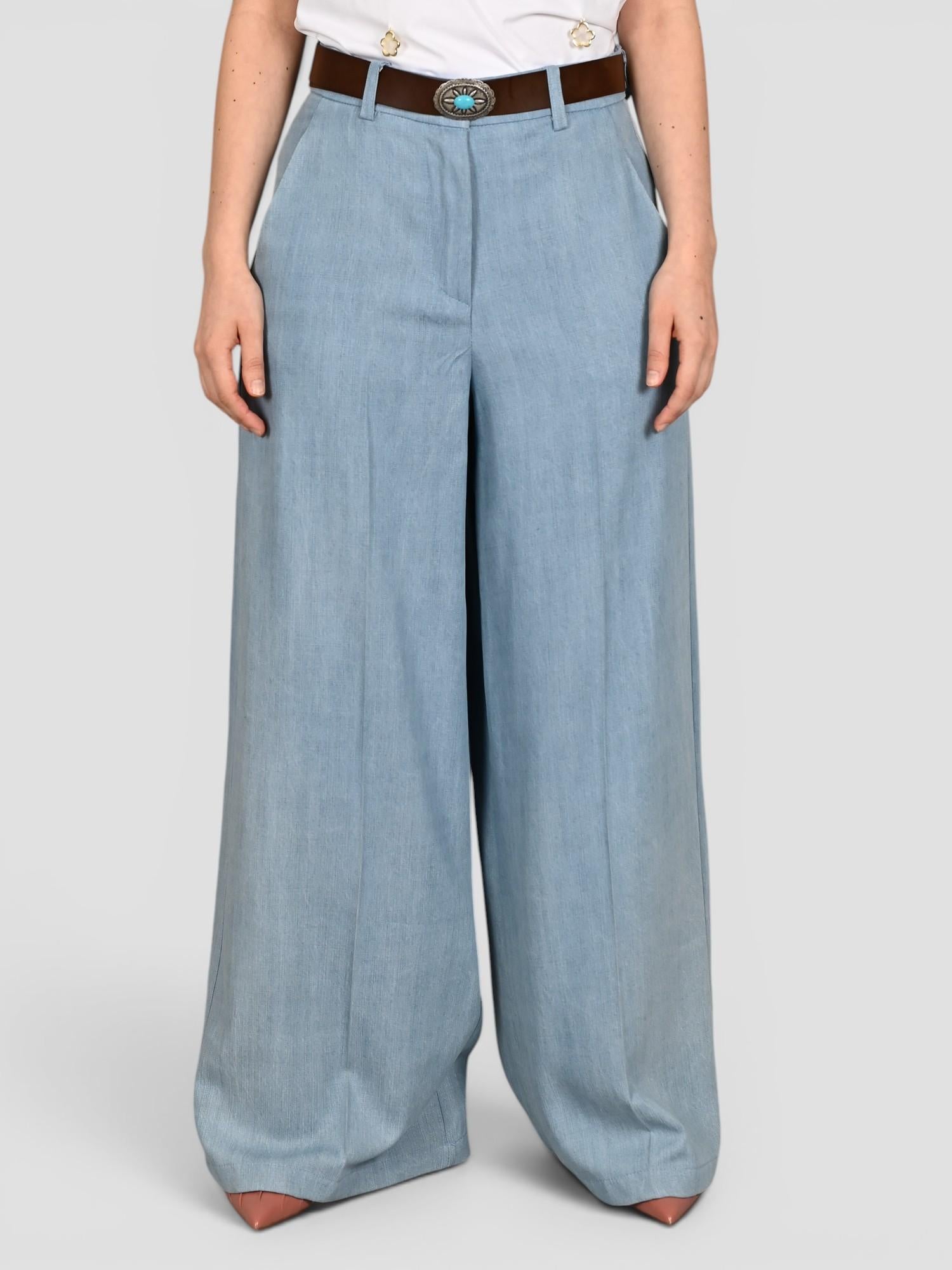 Pantalone denim S25P564 chambray chiaro S25P564 CHIARO TENSIONE IN