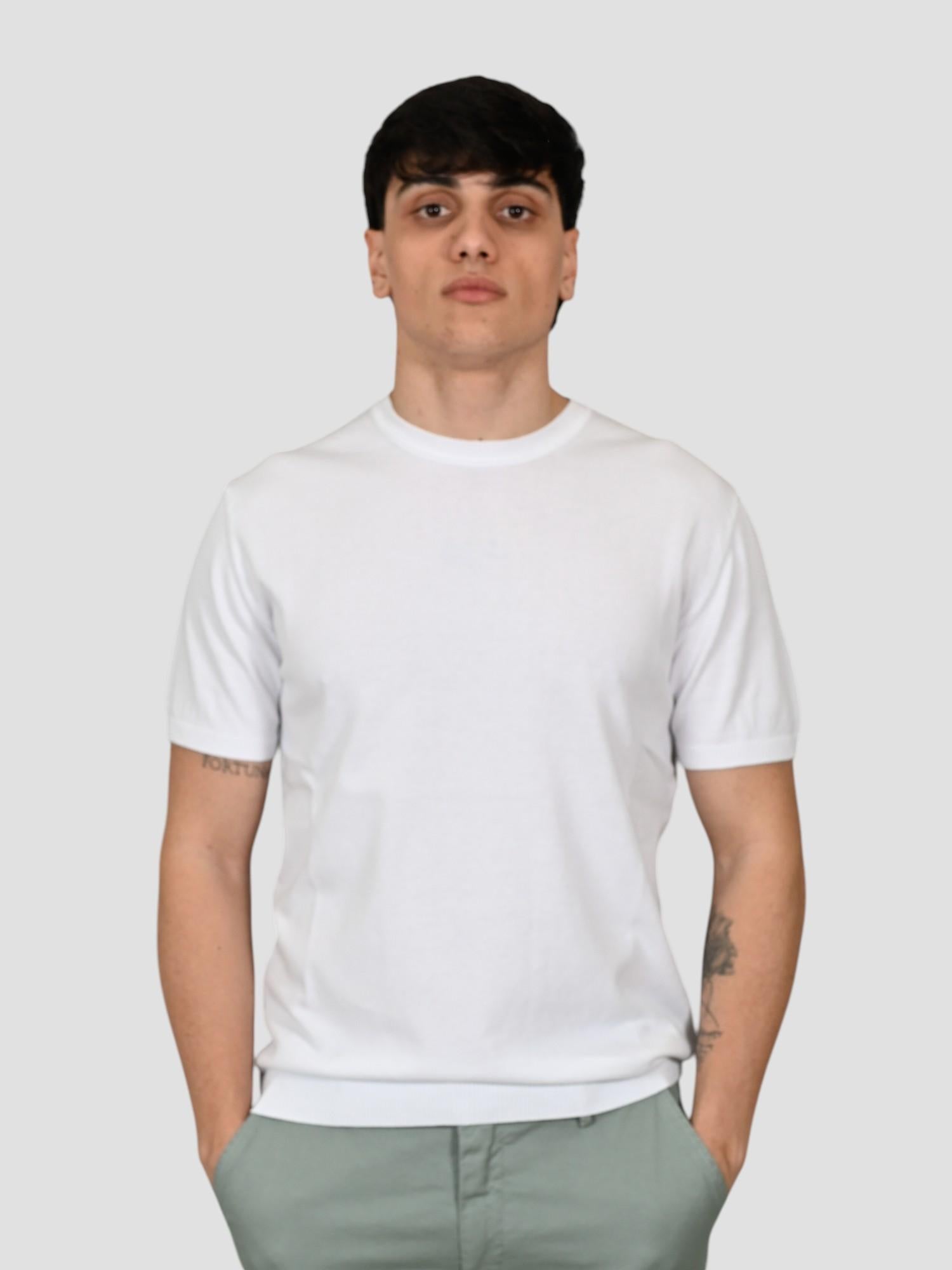 Maglia bianco ottico WO 0857 WO 0857 0900 WOOL & CO.