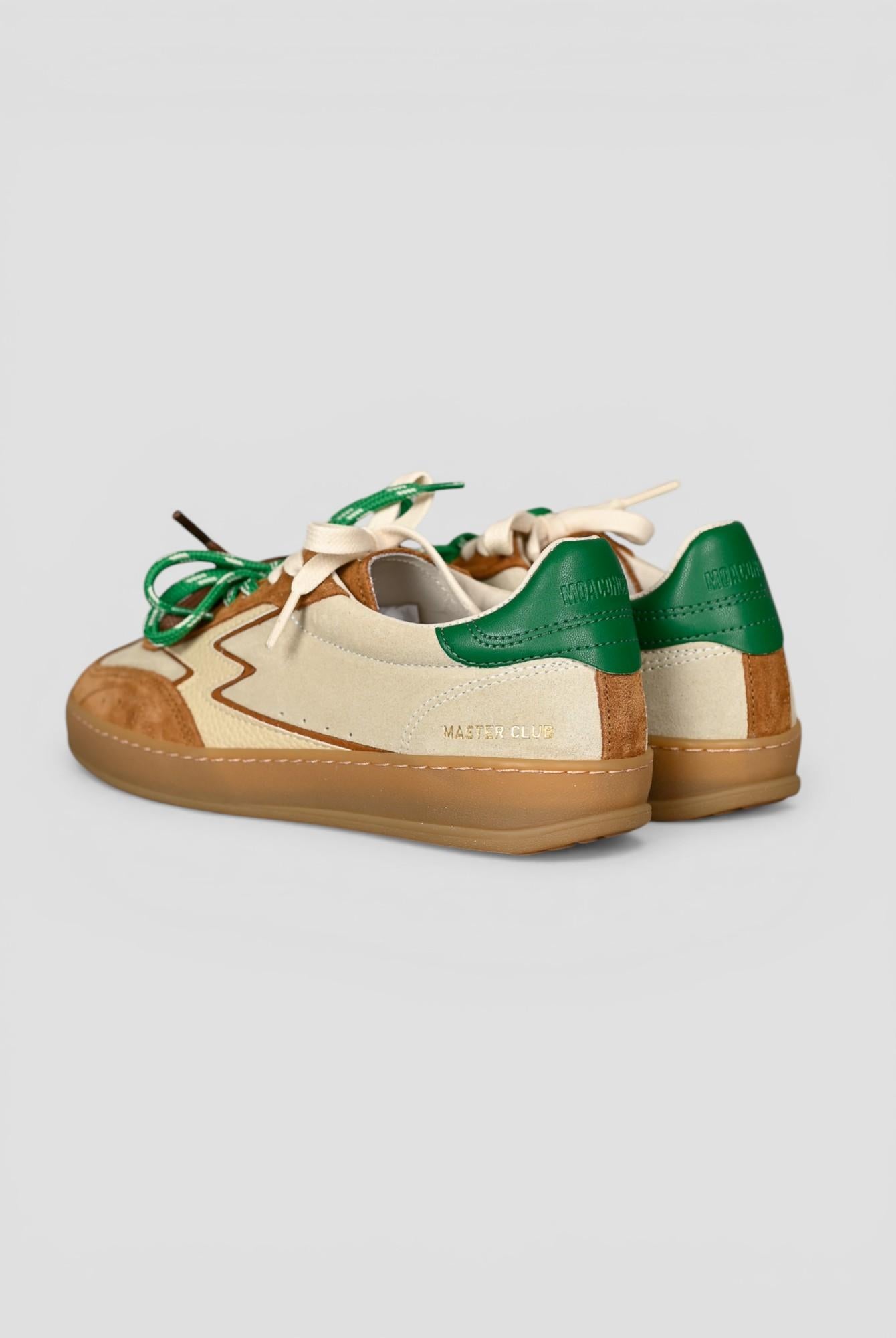 Sneakers CLUB PATCHWORK sand and cognac CL264 PATCHWORK MOACONCEPT