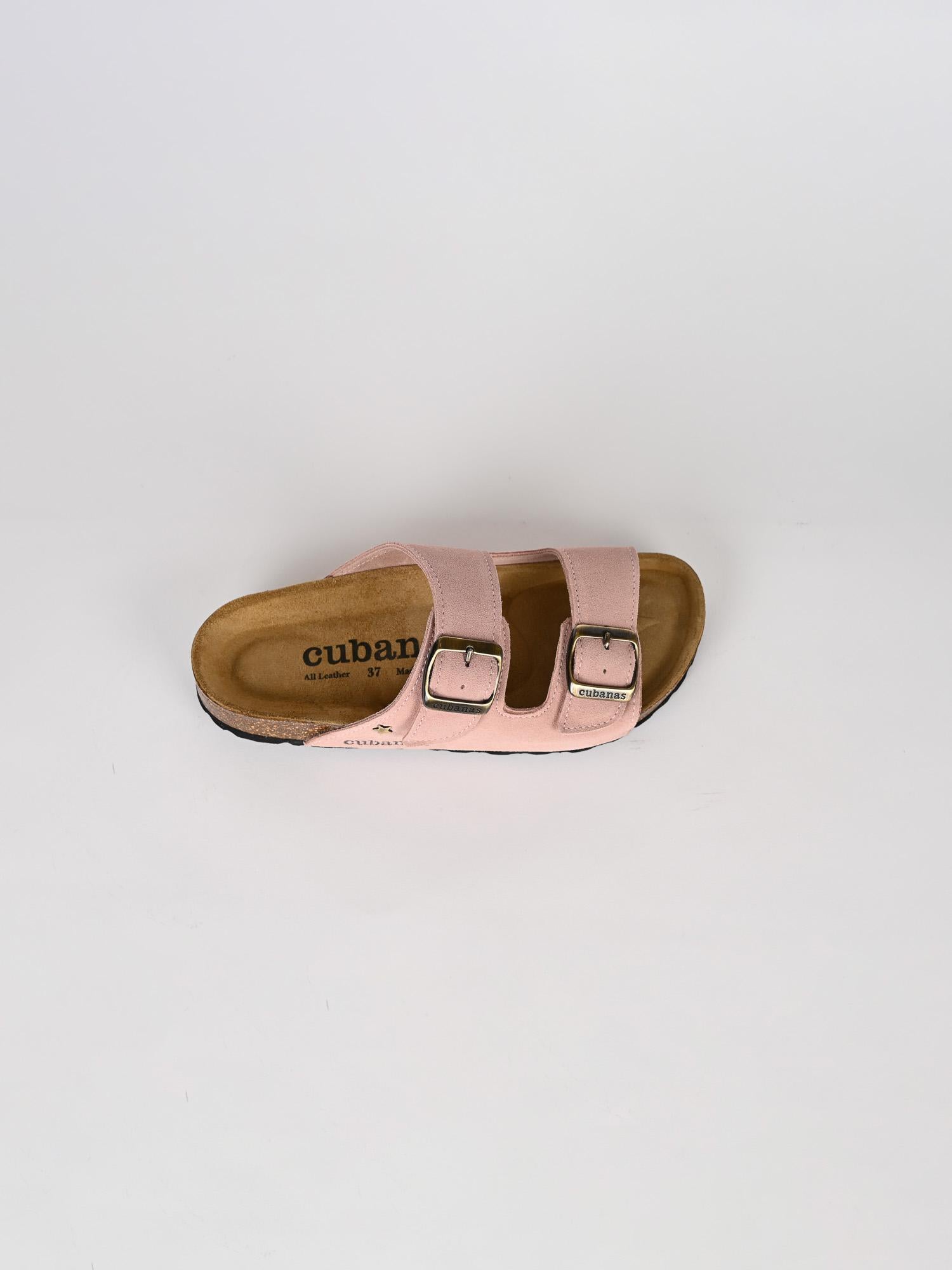 Sandalo donna AMALIA pink in suede AMALIA102 PINK CUBANAS