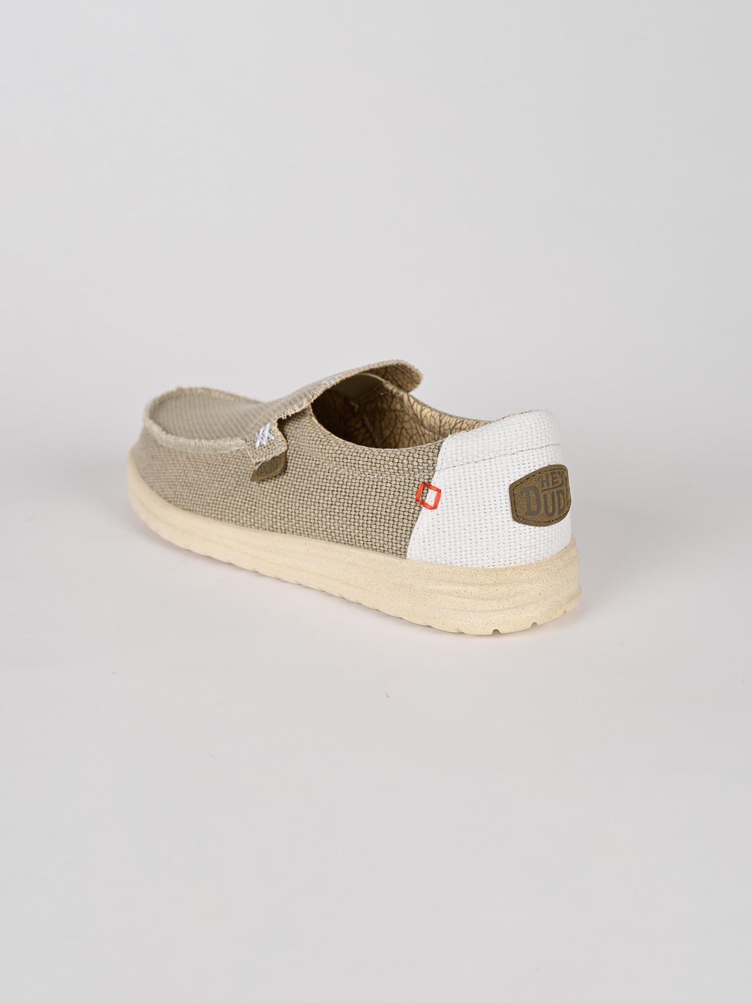 Scarpe leggere MIKKA BRAIDED off white MIKKA BRAIDED OFF WHITE HEY DUDE