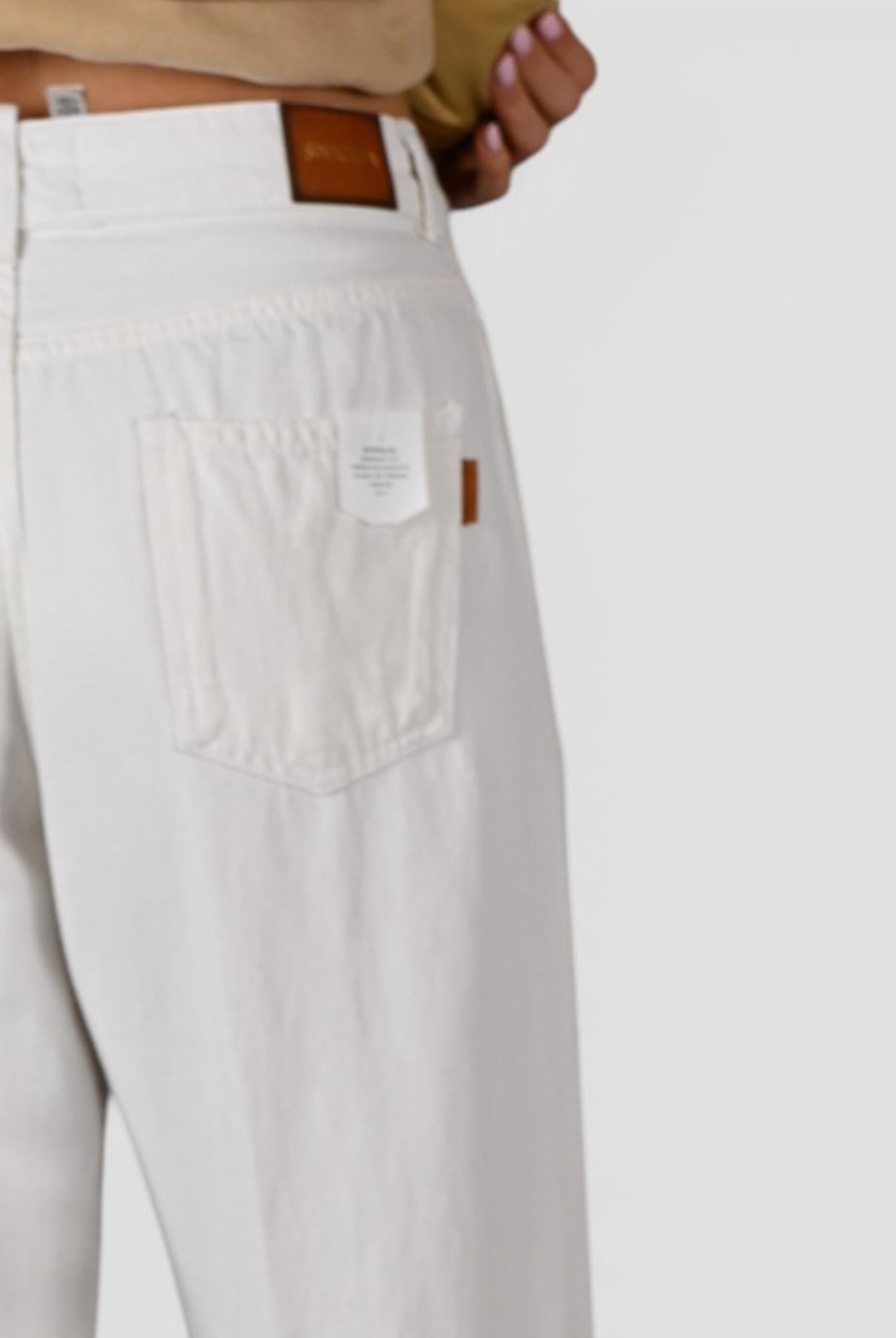 Pantalone burro ANNA 2410 wide leg ANNA 2410C0184 T0001 SIVIGLIA