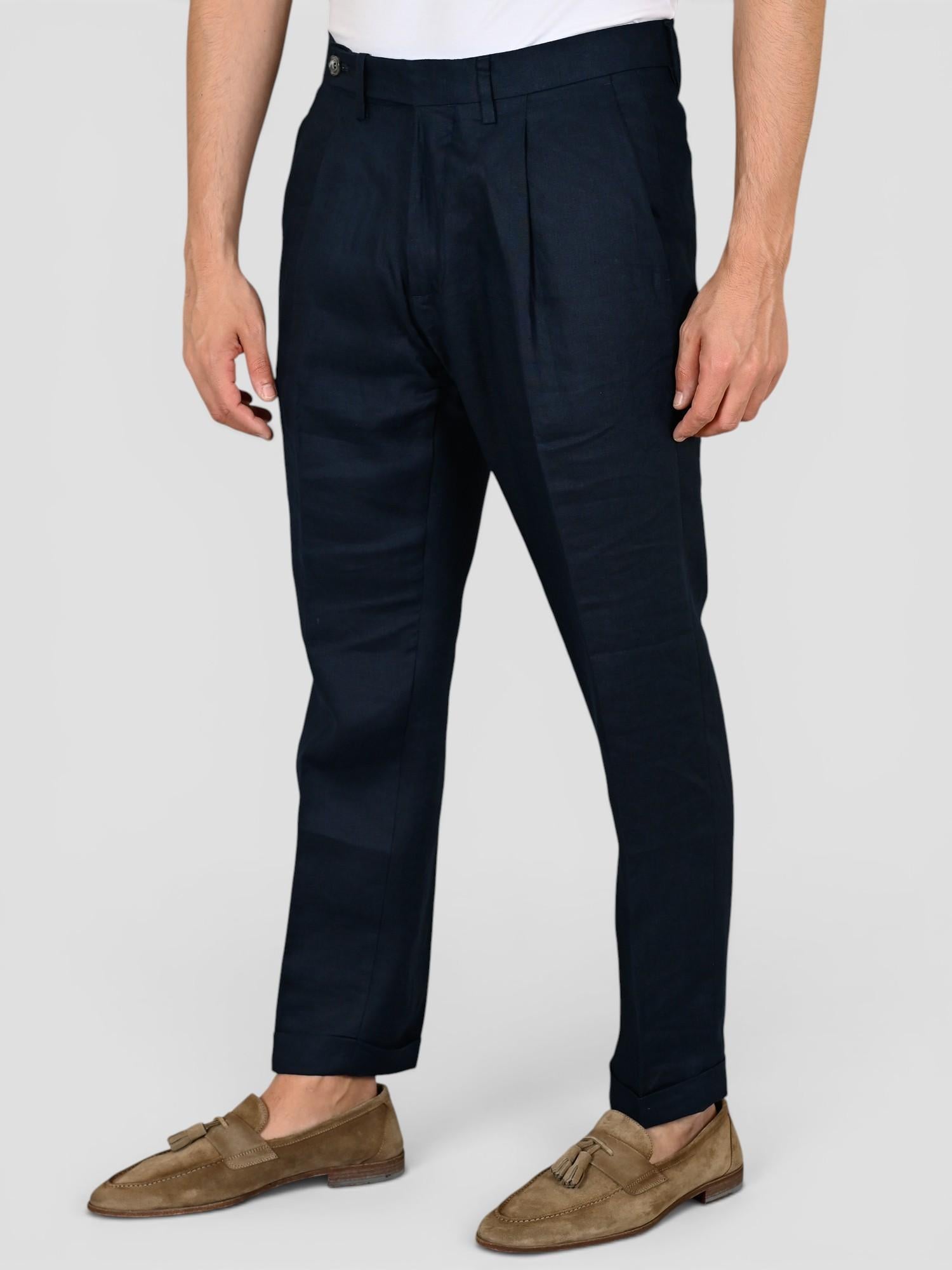Pantalone blu GABRIEL LINO pence sartoriale GABRIELT95 BLU VANDOM