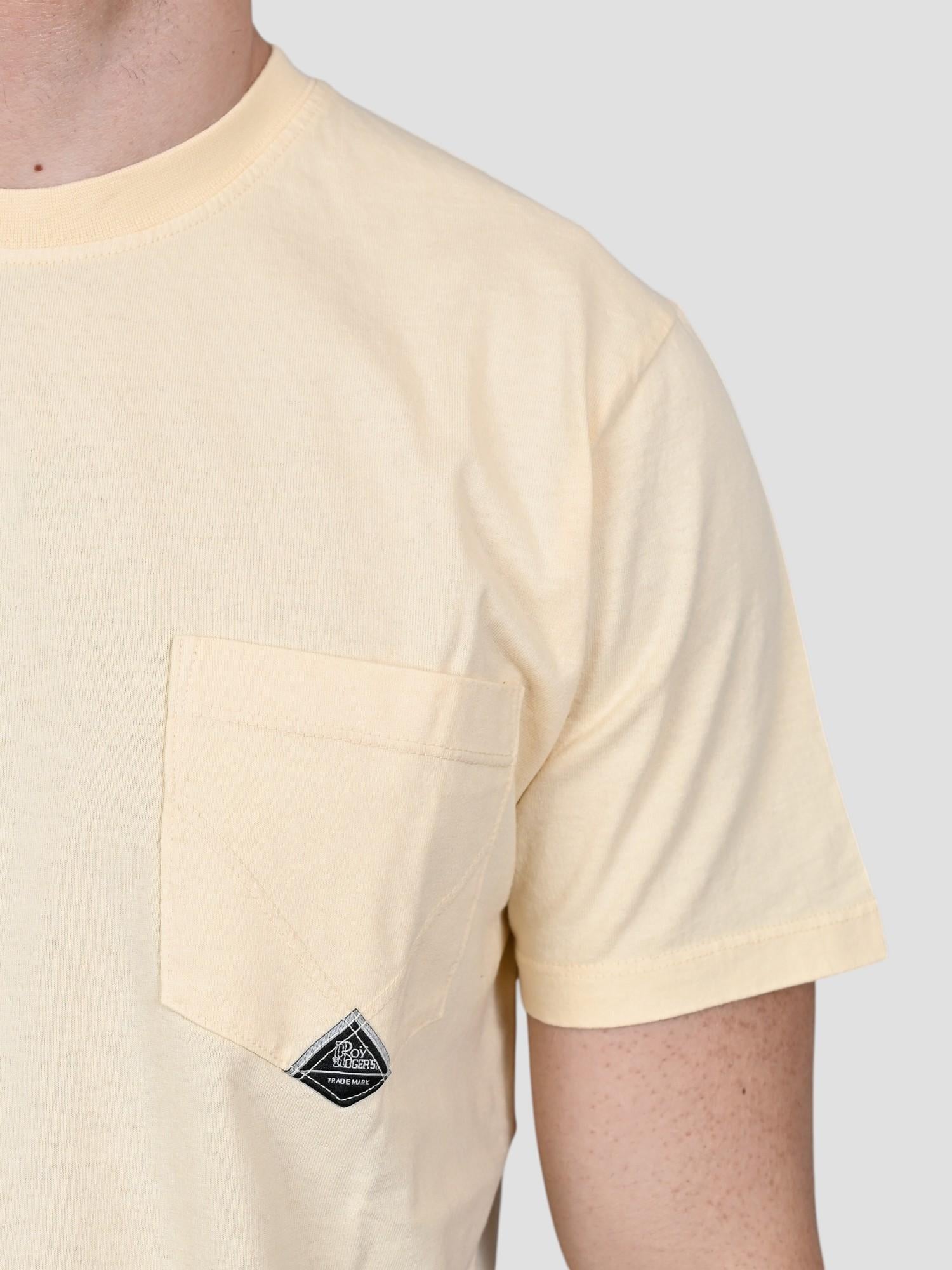 T-shirt light yellow POCKET MAN POCKET MAN LIGHT YELLOW ROY ROGER'S