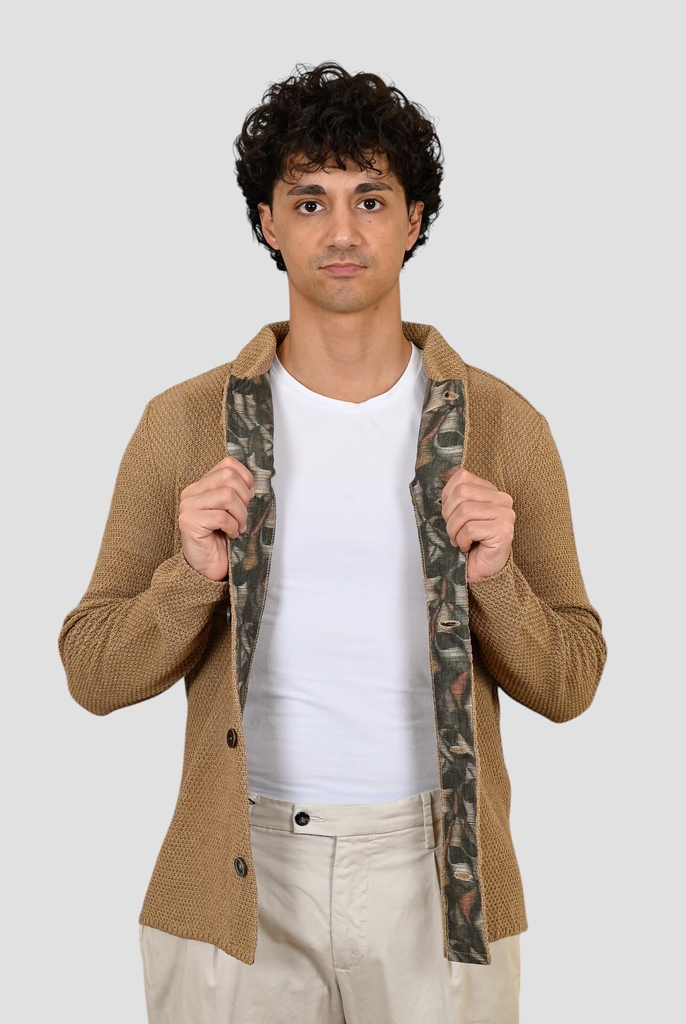 Giacca maglia JEAN BEIGE overshirt JEAN BEIGE BOB