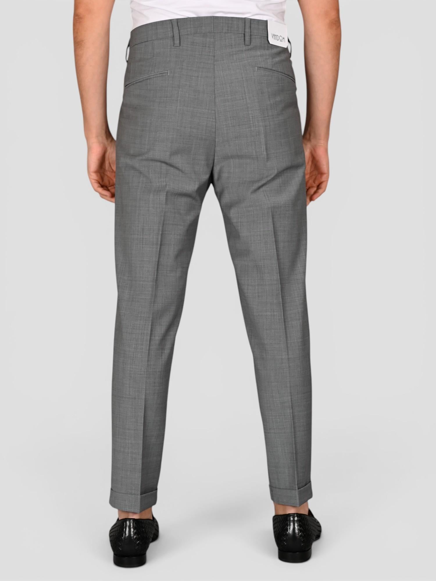 Pantalone grigio GABRIELT 244 FRESCO LANA FRANCESCOT244 GRIGIO VANDOM