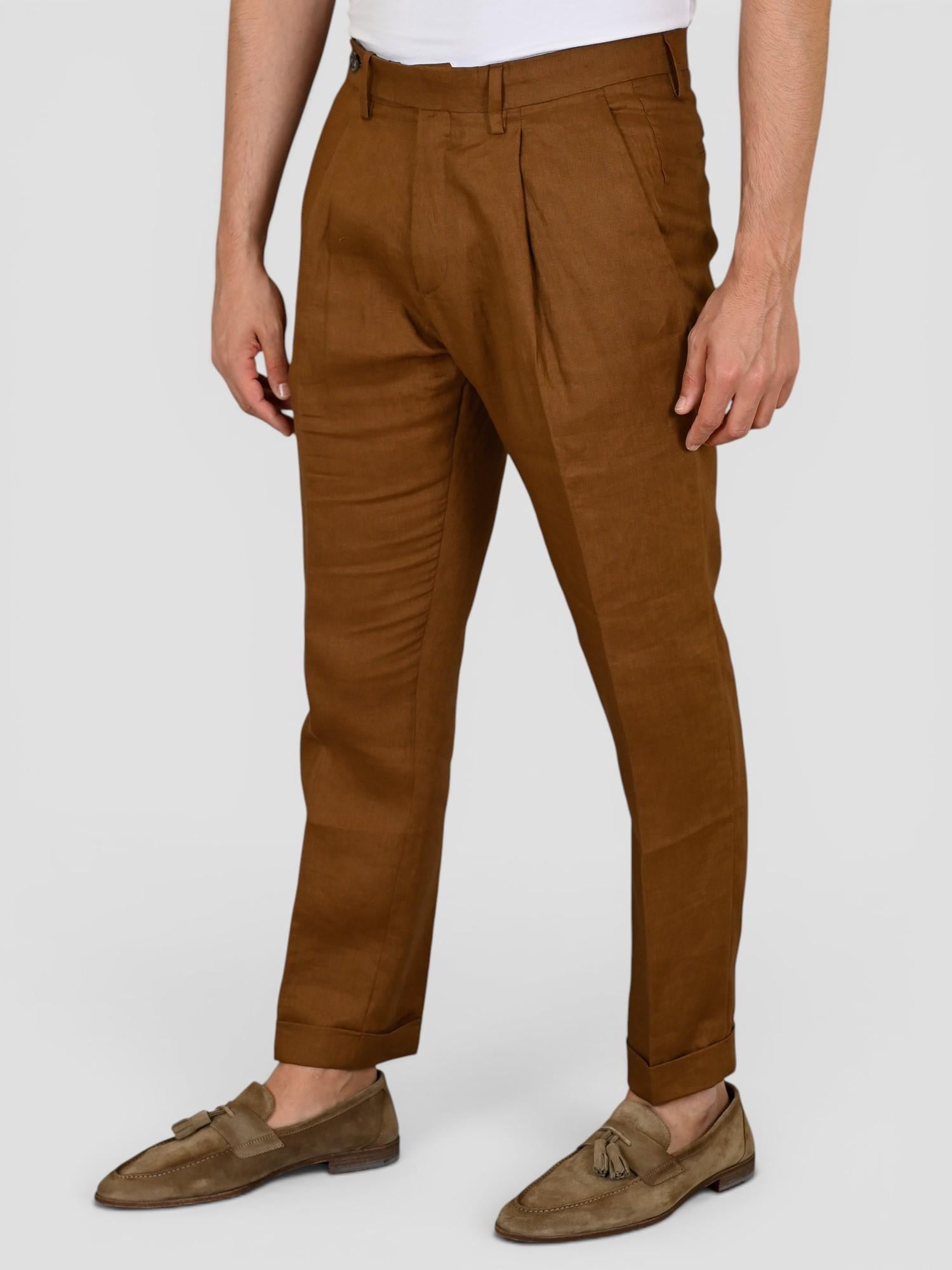 Pantalone tabacco GABRIEL LINO pence sartoriale GABRIELT95 TABACCO VANDOM