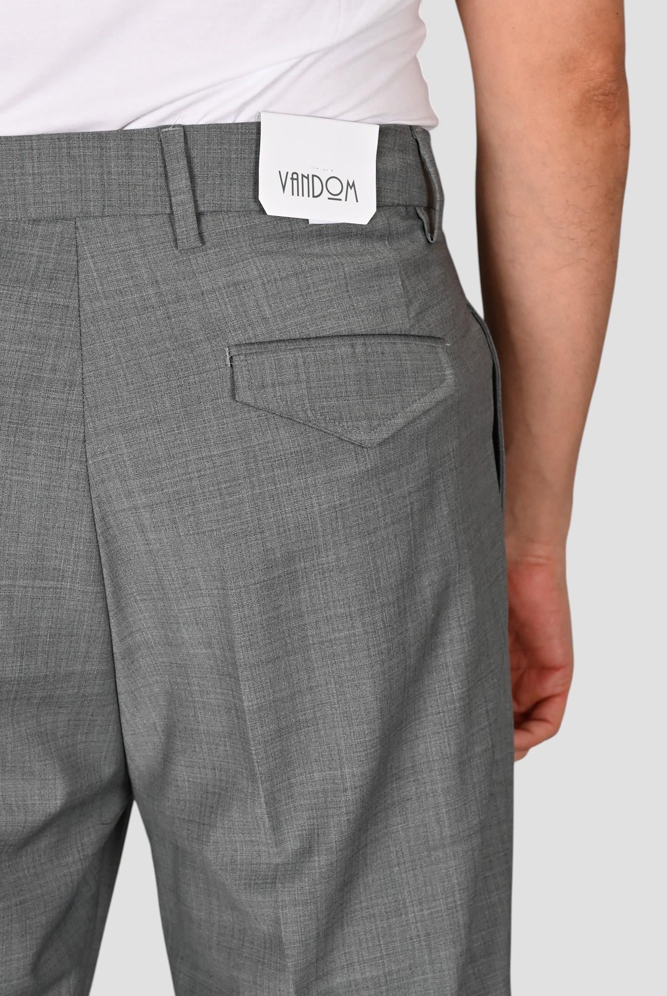 Pantalone grigio LUCAT 244 fresco lana LUCAT244 GRIGIO VANDOM