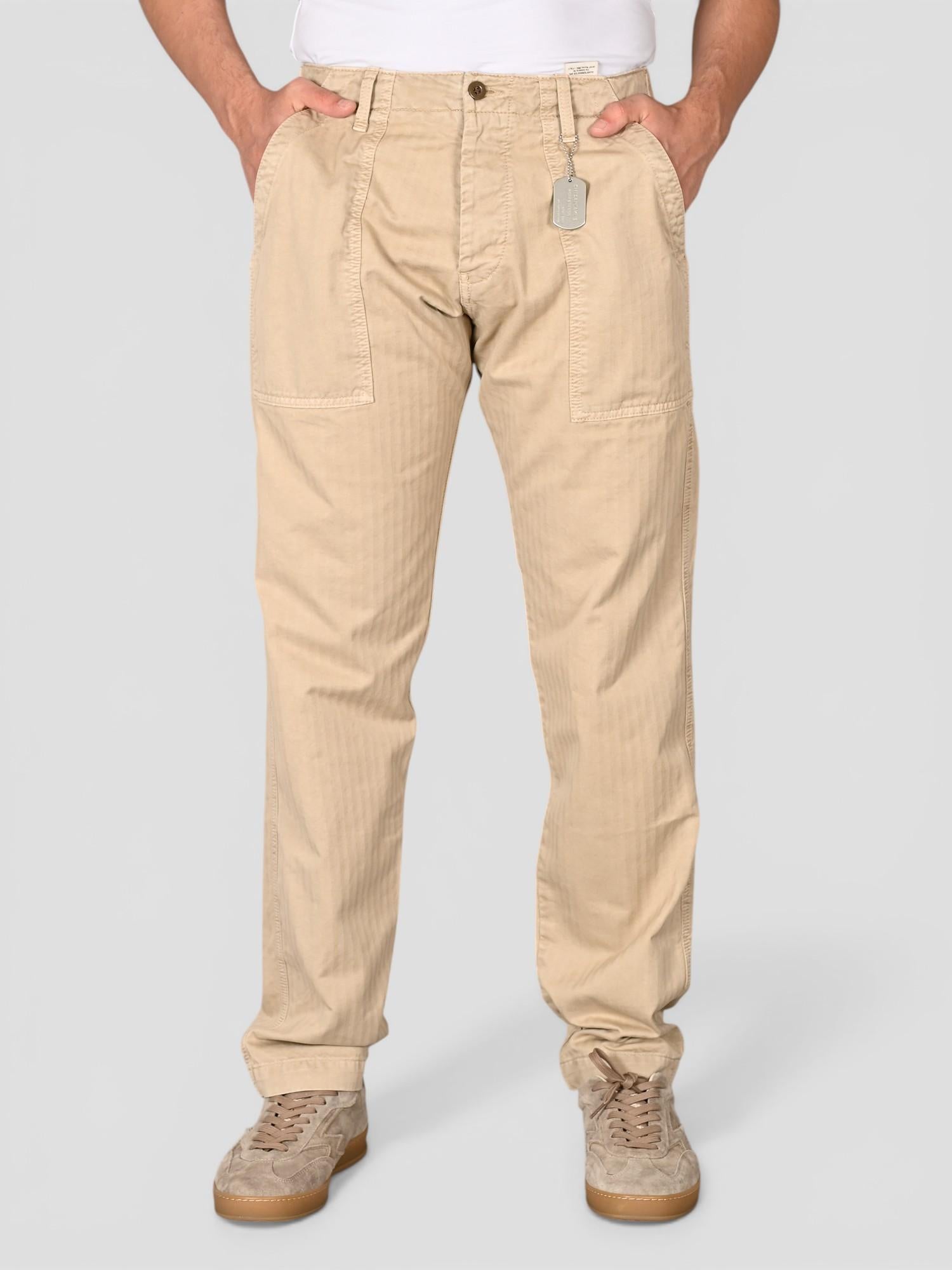 Pantalone sand FATIGUE HERRINGBONE FATIGUE HBT SAND CHESAPEAKE'S
