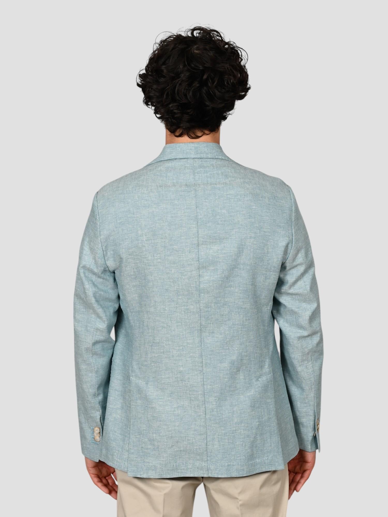 Blazer verde acqua G13/1 RZ0 blend linen G13/1 RZ0 ACQUA RPL