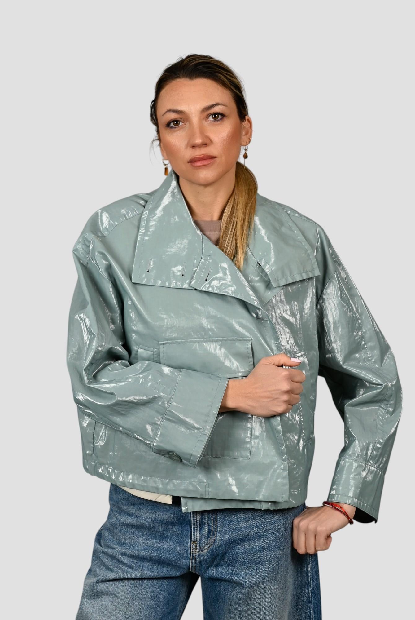 Giacca spalmata ELINA verde laguna ELINA VERDE LAGUNA DUNO