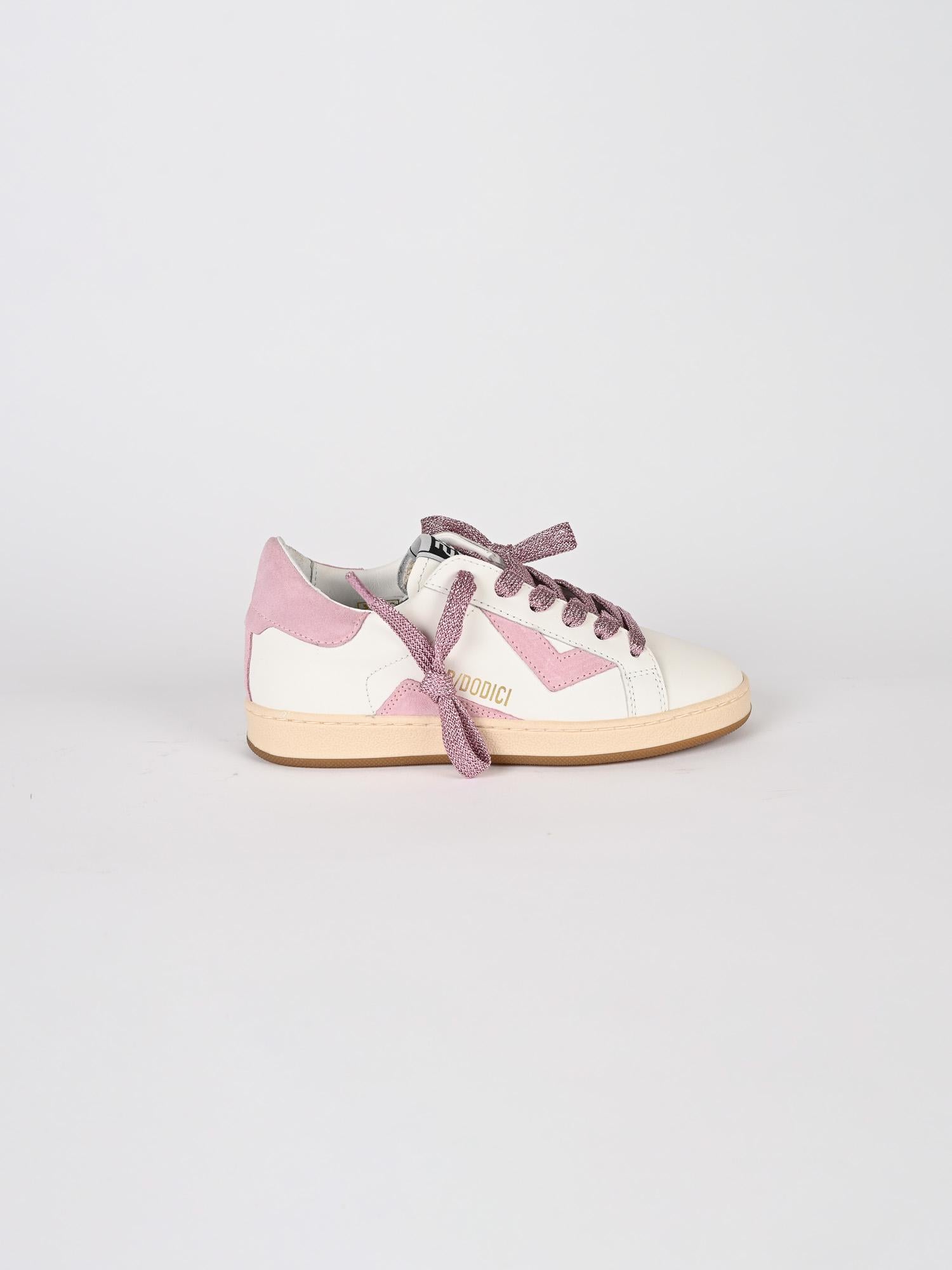 Sneakers bambina MINI SUPRIME bianca MINISUPRIME 87ROSA 2B12