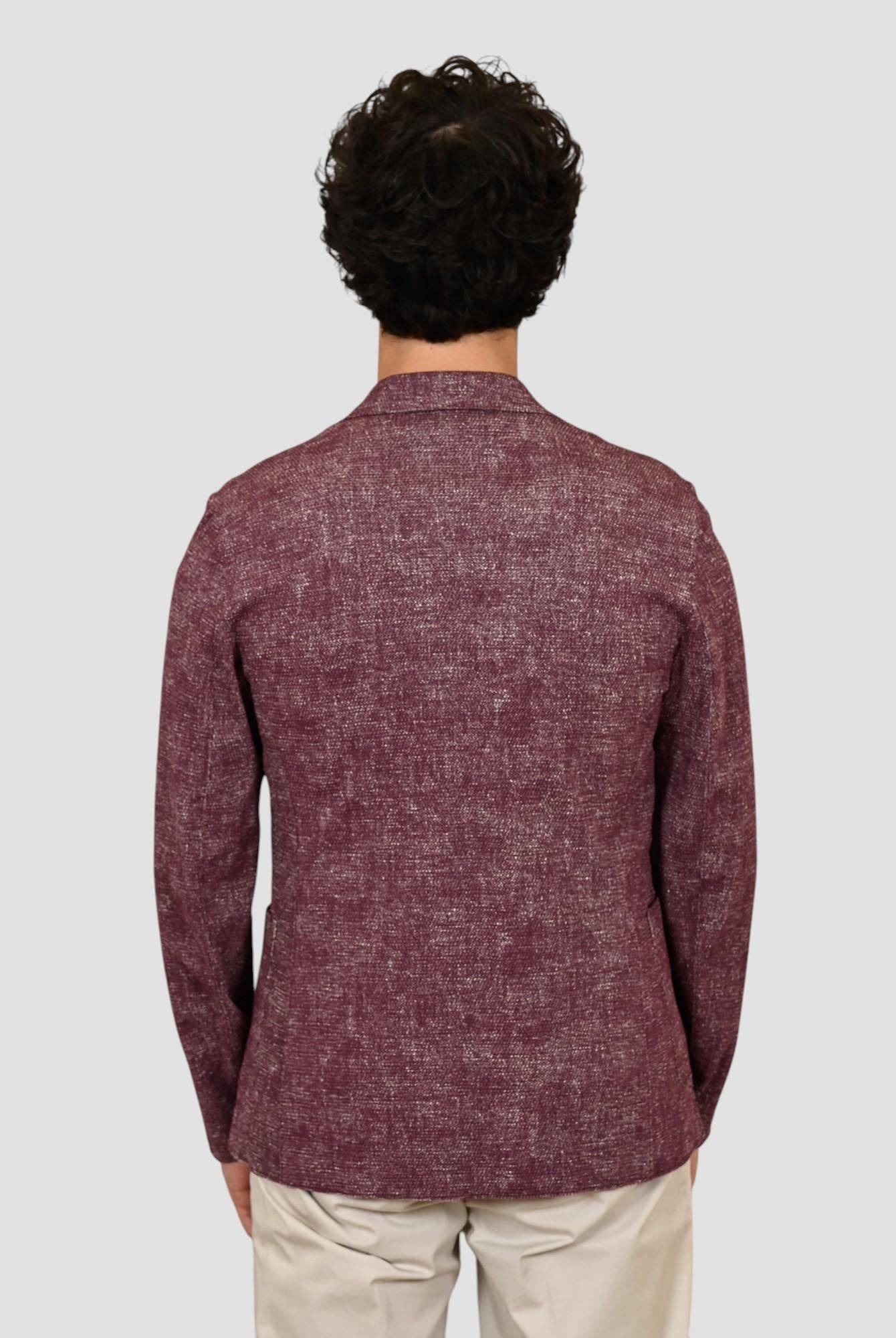 Giacca monopetto EASYX585 BORDEAUX lavorazione maglia EASYX585 BORDEAUX BOB