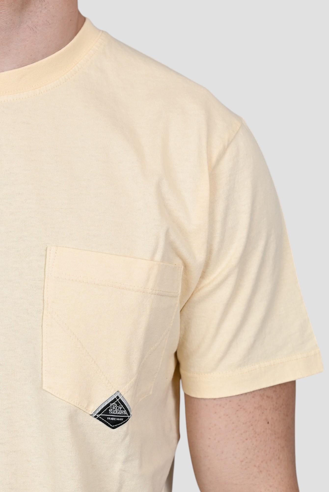 T-shirt light yellow POCKET MAN POCKET MAN LIGHT YELLOW ROY ROGER'S