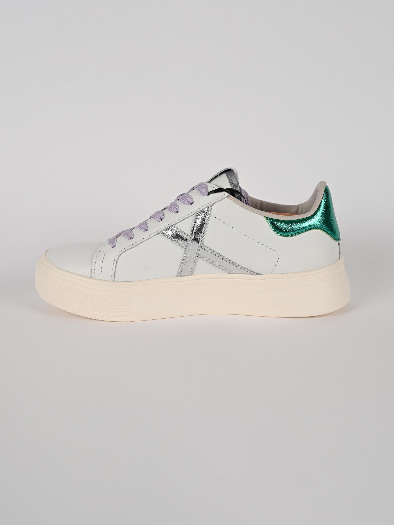 Sneakers bianca RETE SKY verde RETE SKY 77 BLANCO MUNICH