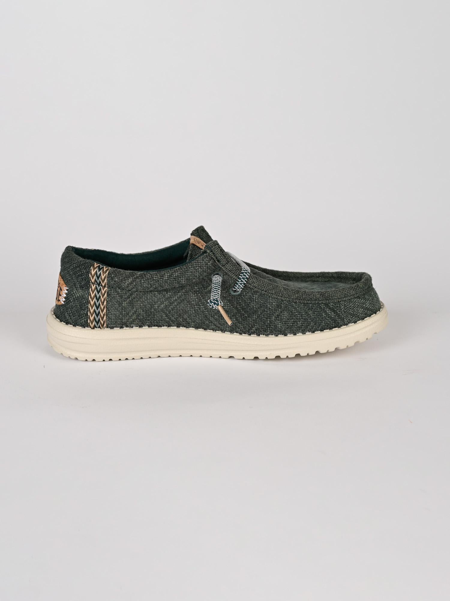 Scarpe leggere WALLY JUTE sea green WALLY JUTE SEA GREEN HEY DUDE