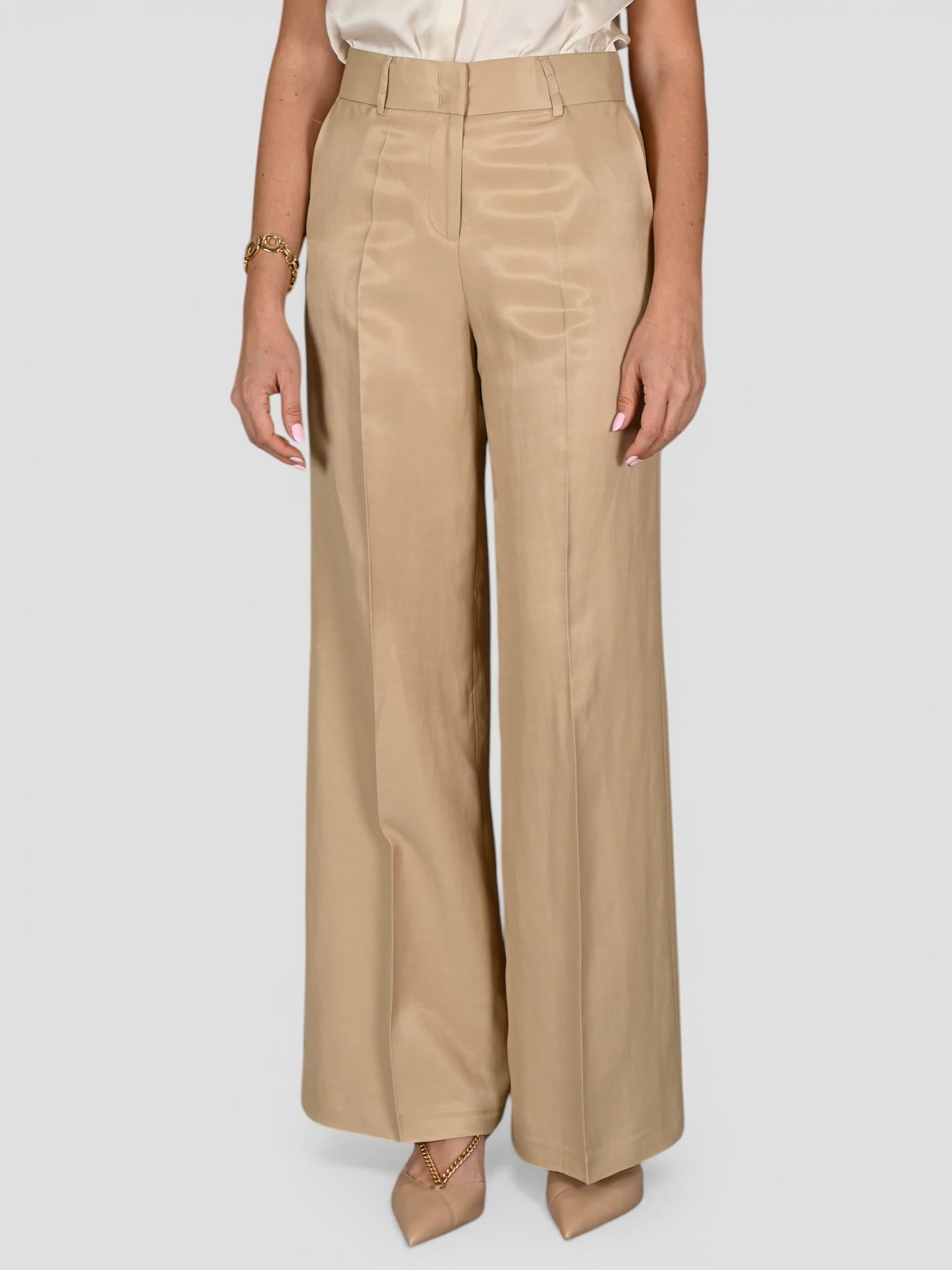 Pantalone beige AN22053 palazzo AN22053U BEIGE ANITIE'
