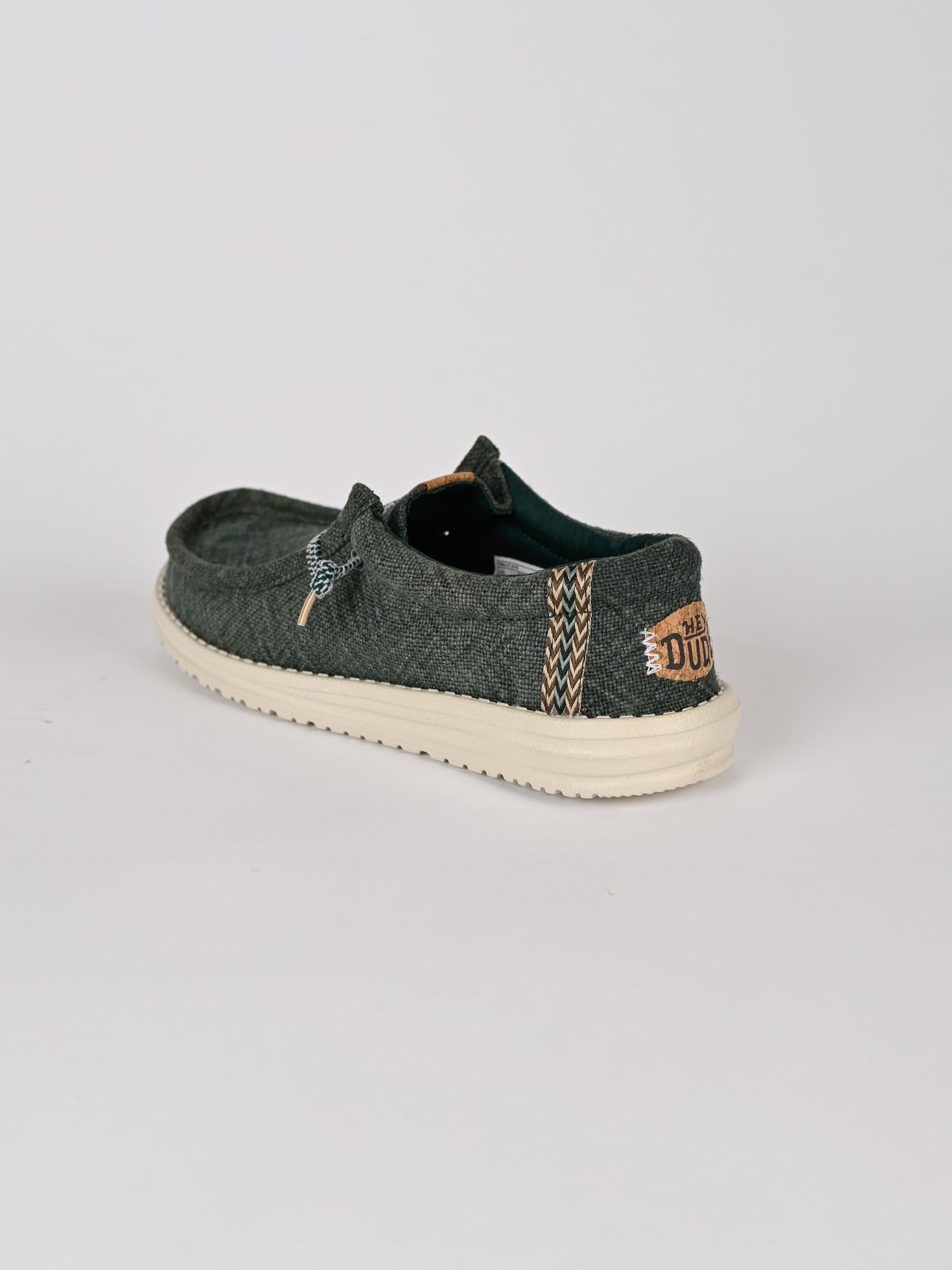 Scarpe leggere WALLY JUTE sea green WALLY JUTE SEA GREEN HEY DUDE