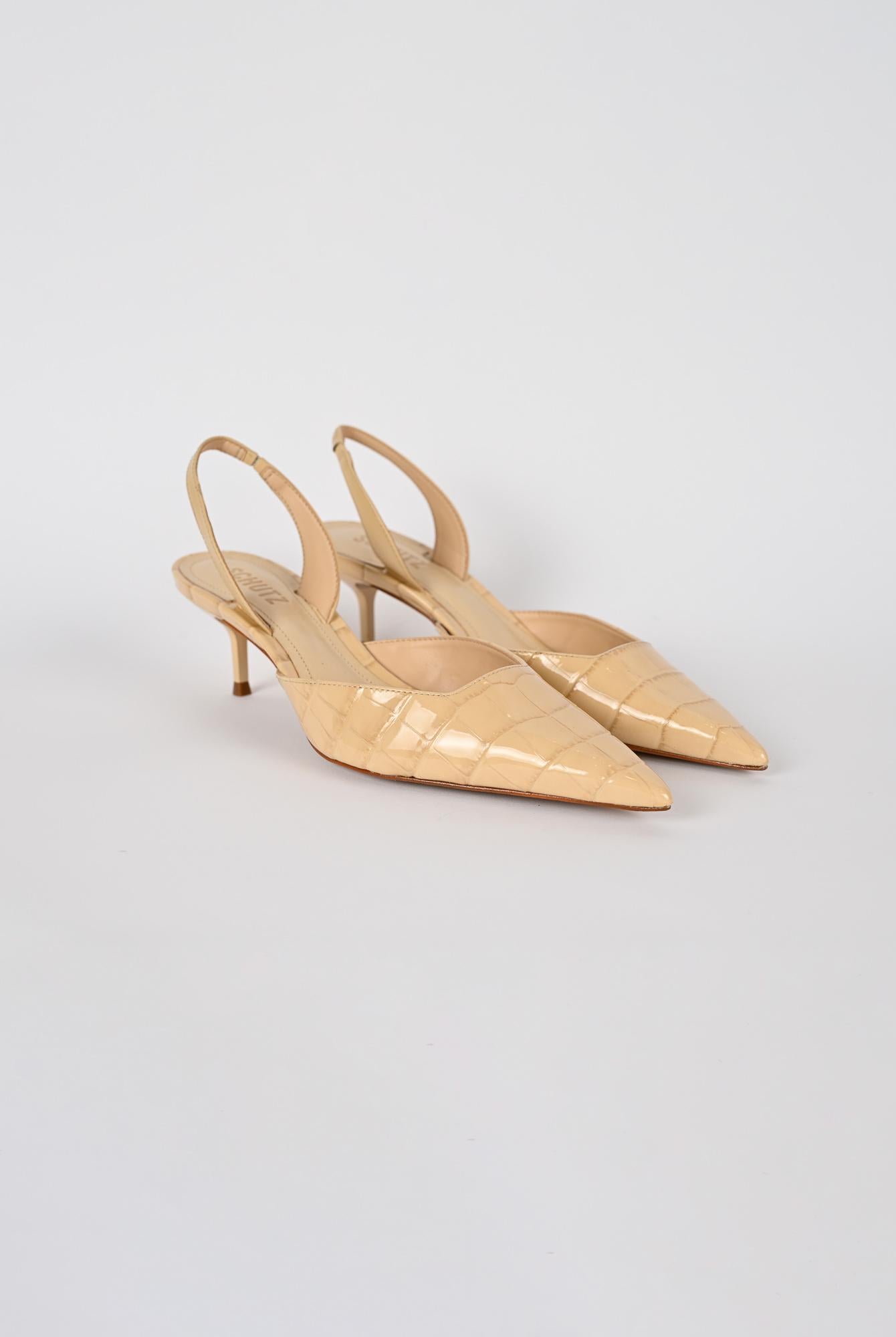 Slingback donna crema paola mid S2217900060011 BEIGE SCHUTZ