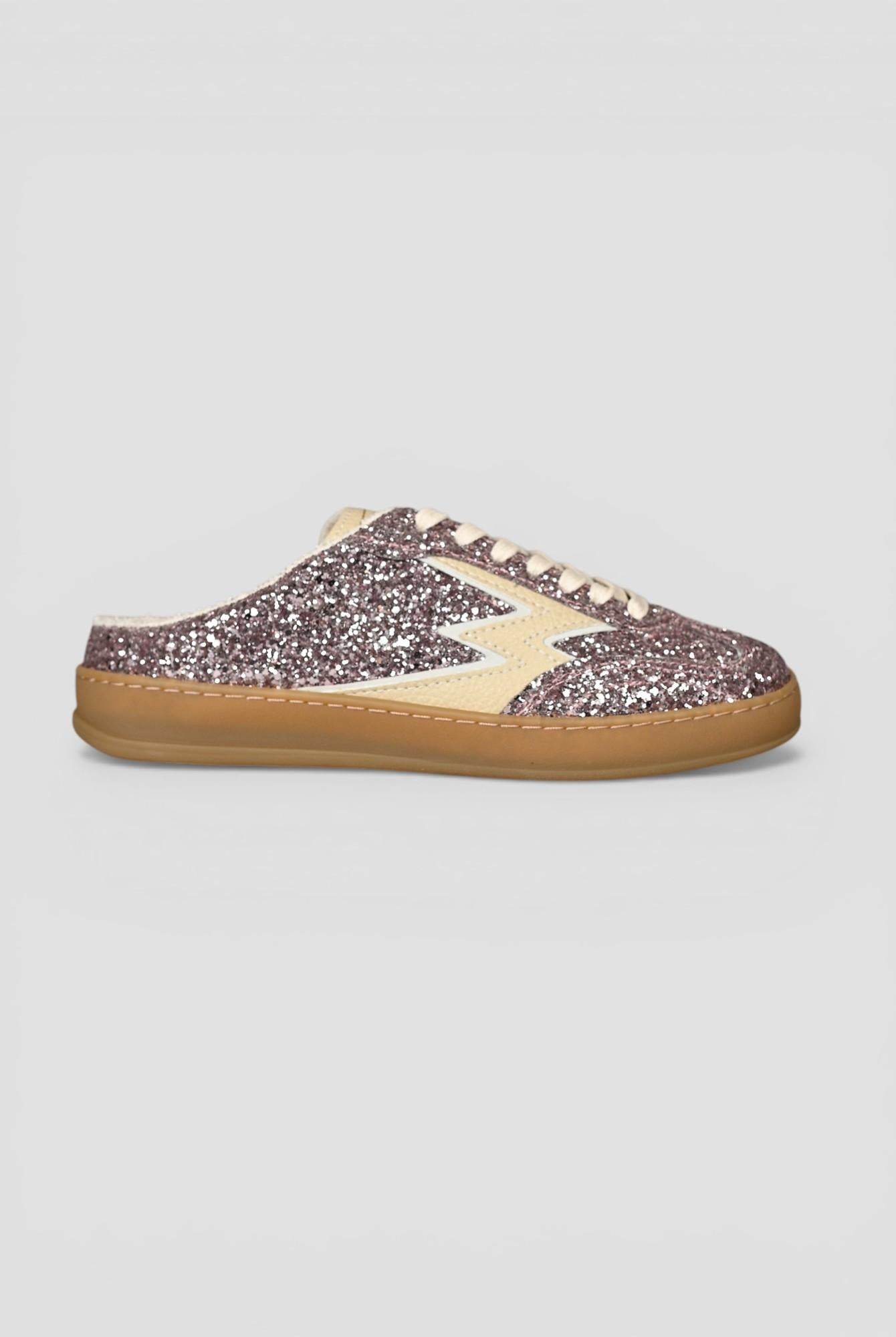 Mule glitter pink CLUB DELUXE butter CM283 PINK GLITTER MOACONCEPT