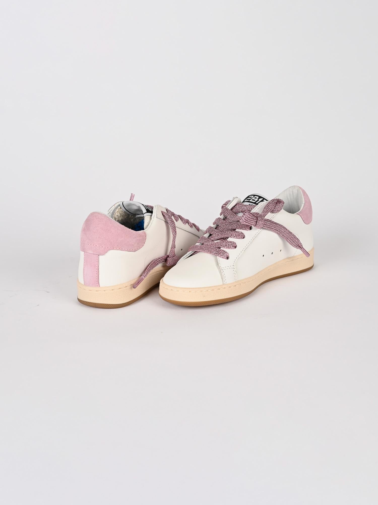 Sneakers bambina MINI SUPRIME bianca MINISUPRIME 87ROSA 2B12