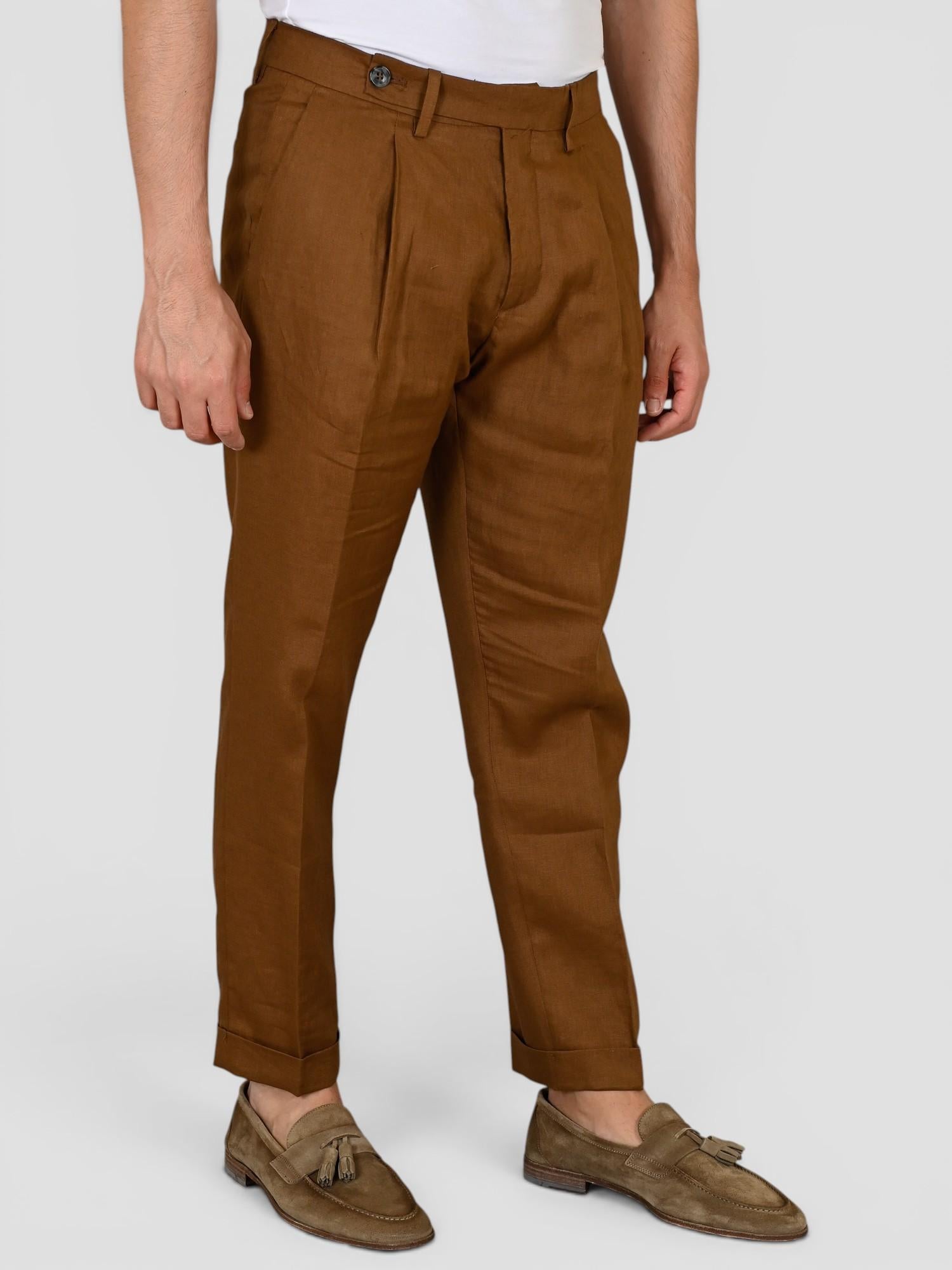 Pantalone tabacco GABRIEL LINO pence sartoriale GABRIELT95 TABACCO VANDOM