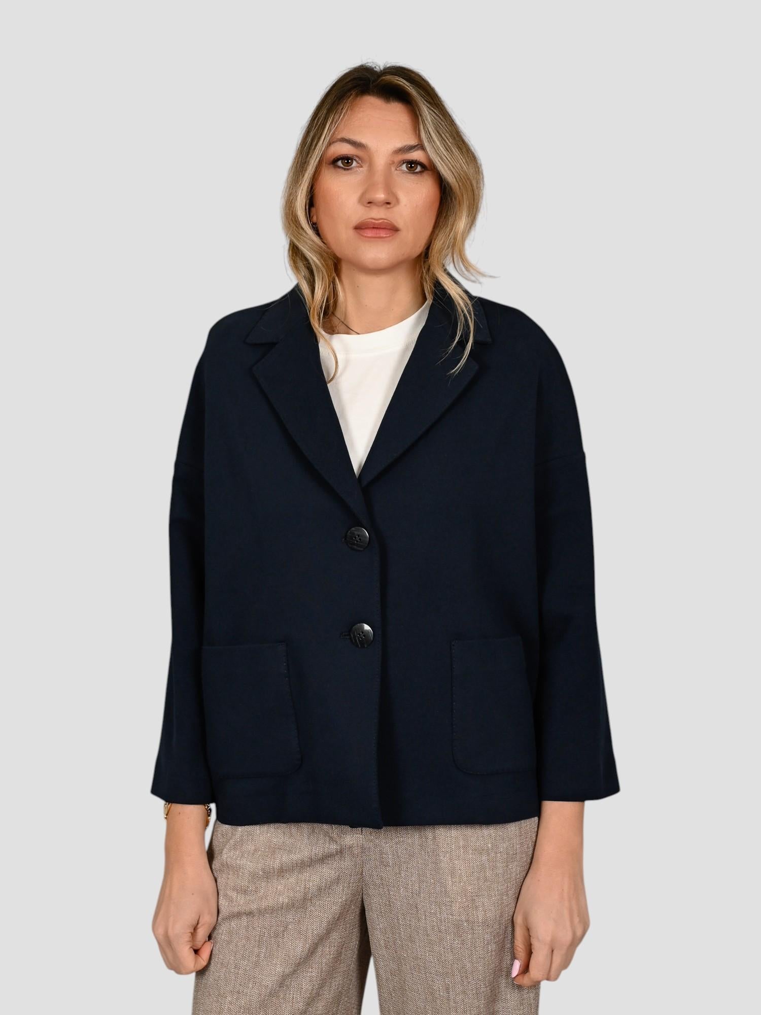Giacca blu FD3813 caban jersey FD3813 BLU CIRCOLO 1901