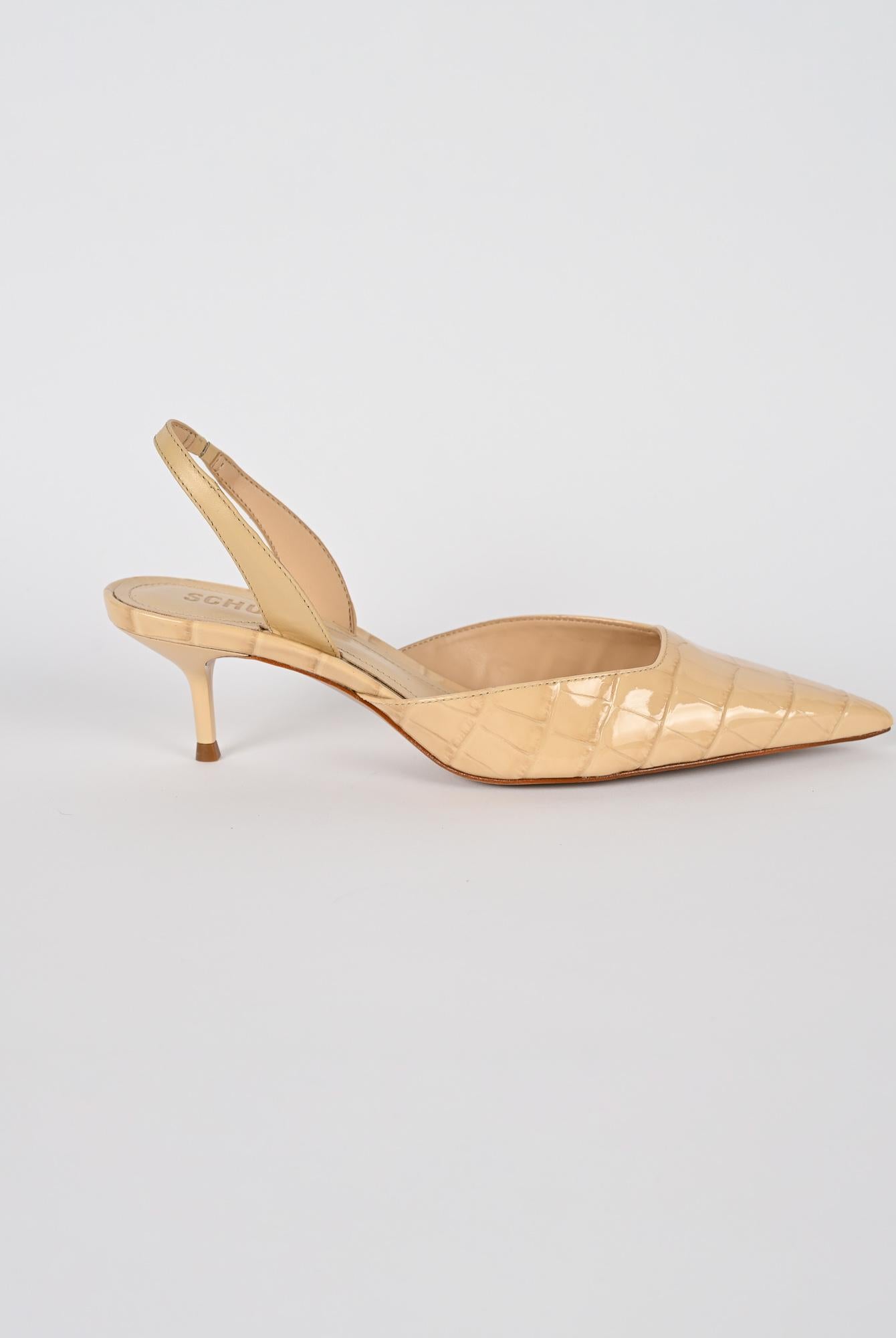 Slingback donna crema paola mid S2217900060011 BEIGE SCHUTZ