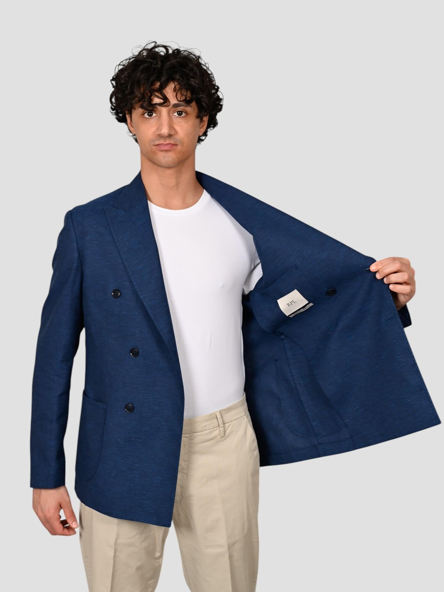Blazer doppiopetto G22 BOA blu fiammato G22 BOA BLU RPL