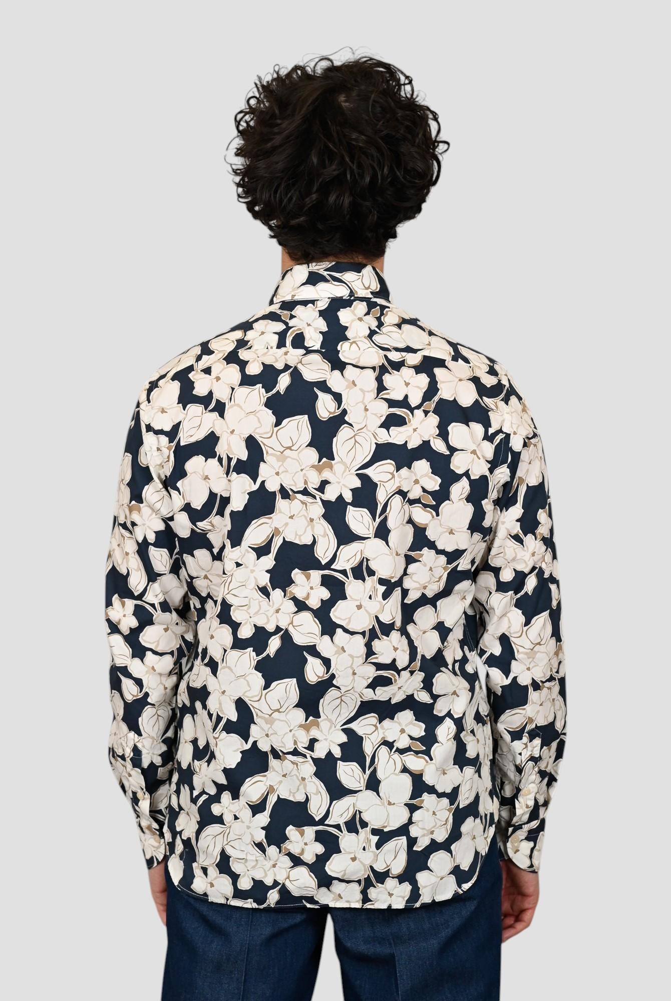 Camicia floreale 1RSYMTSFE5 puro cotone 1RSYMTS FE5 TINTORIA MATTEI