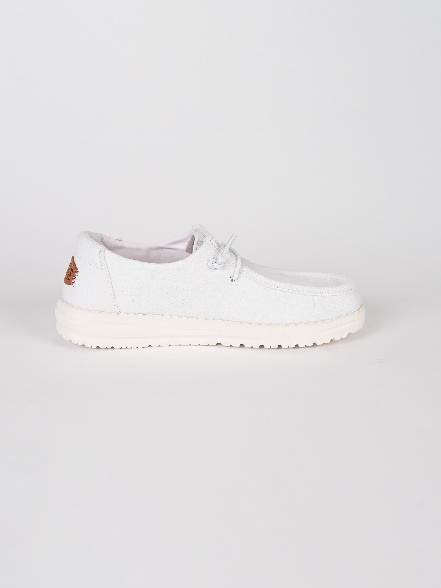 Slip-on canvas WENDY PERF white WENDY PERF CANVAS EGRET HEY DUDE