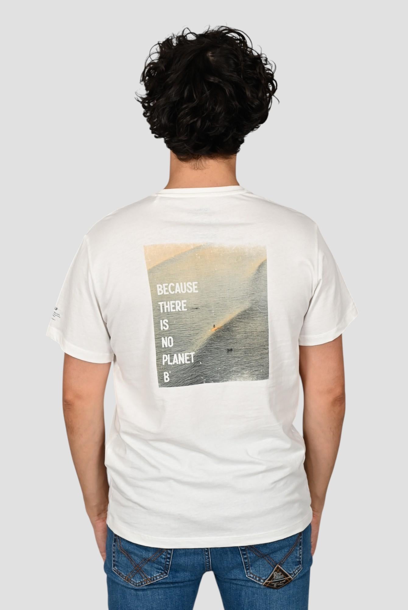 T-shirt sabbia PRAIAALF WHITE print TS PRAIAALF ECOALF