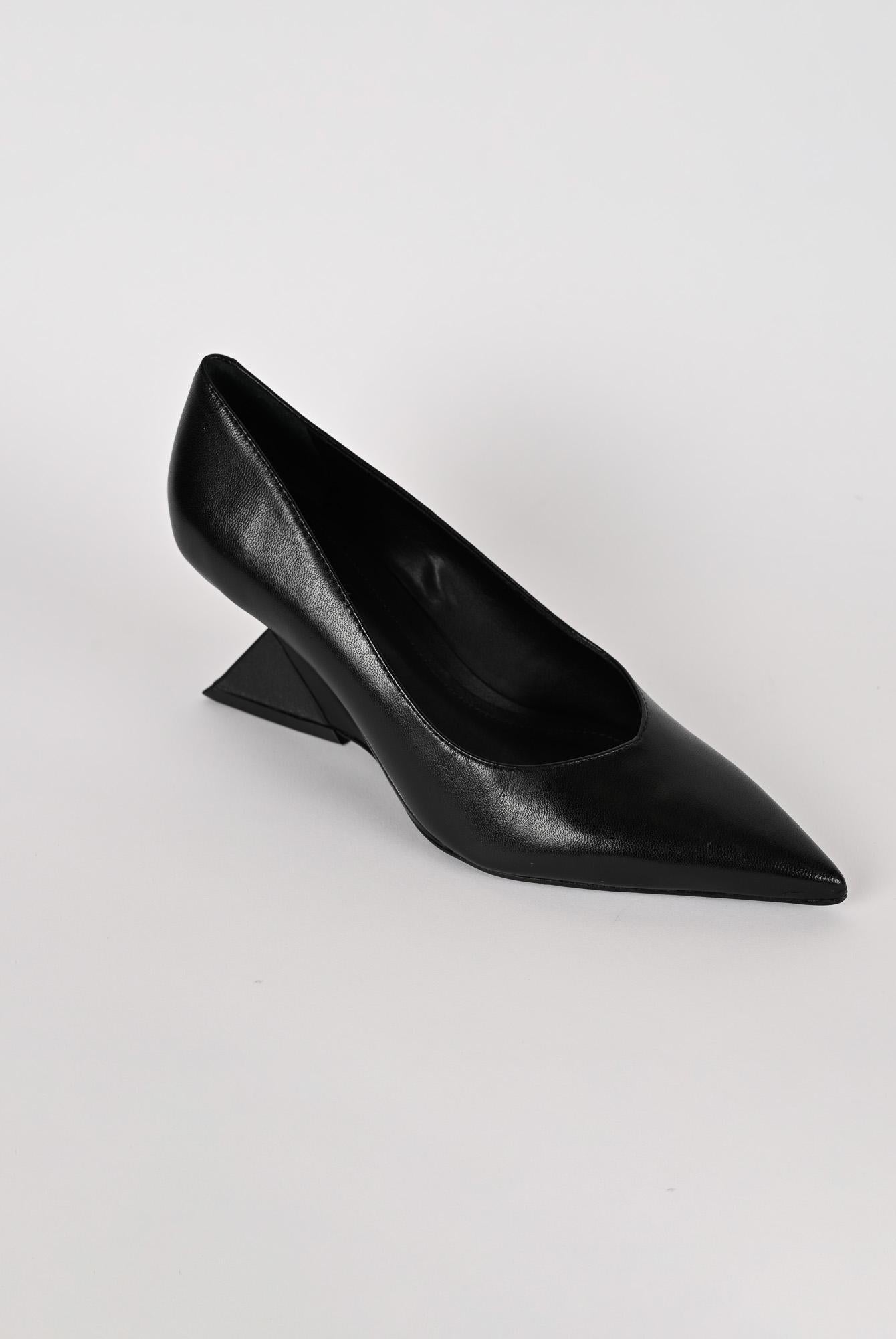 Décolleté donna nero tacco sculpture S222010001 BLACK SCHUTZ