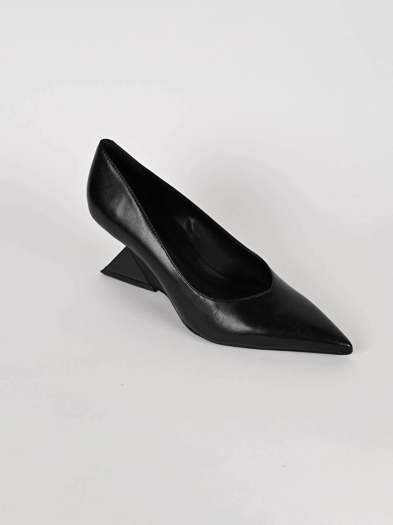 Décolleté donna nero tacco sculpture S222010001 BLACK SCHUTZ