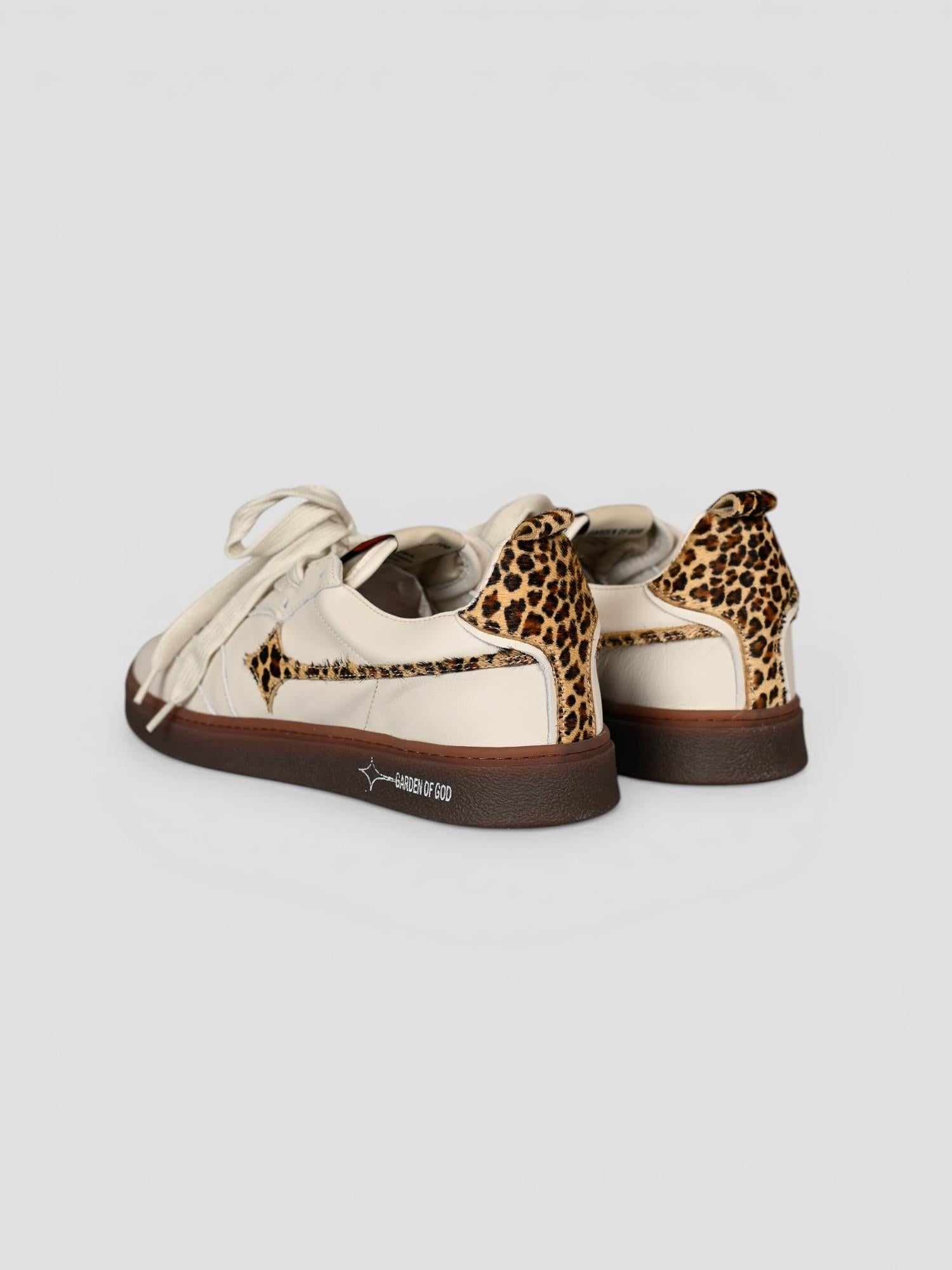 Sneakers EARTH LEO off white animalier EARTH LEA OFF WHITE ANIMALIER GARDEN OF GOD