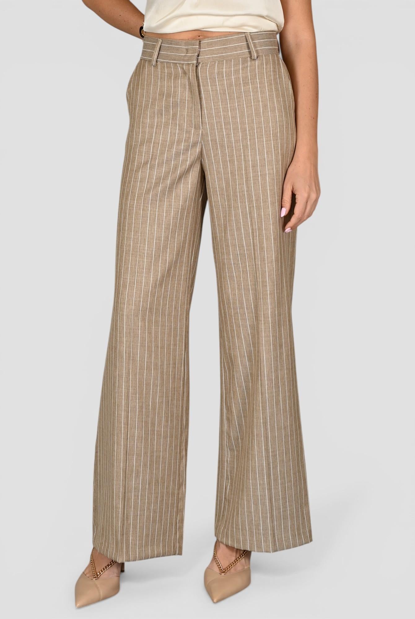 Pantalone palazzo AN22053 gessato AN22053 GESSATO ANITIE'