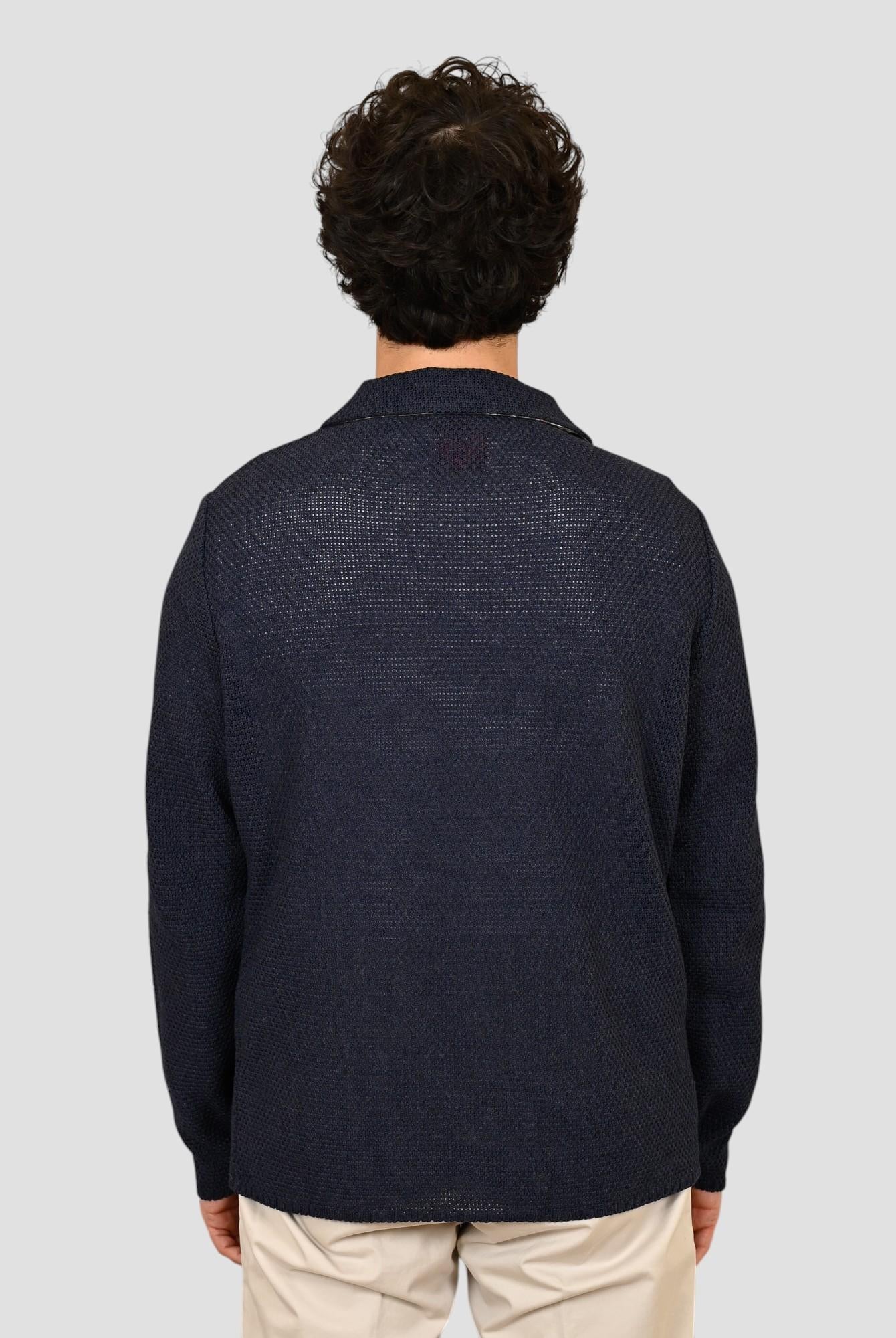 Giacca maglia JEAN JEANS overshirt blu JEAN JEANS BOB