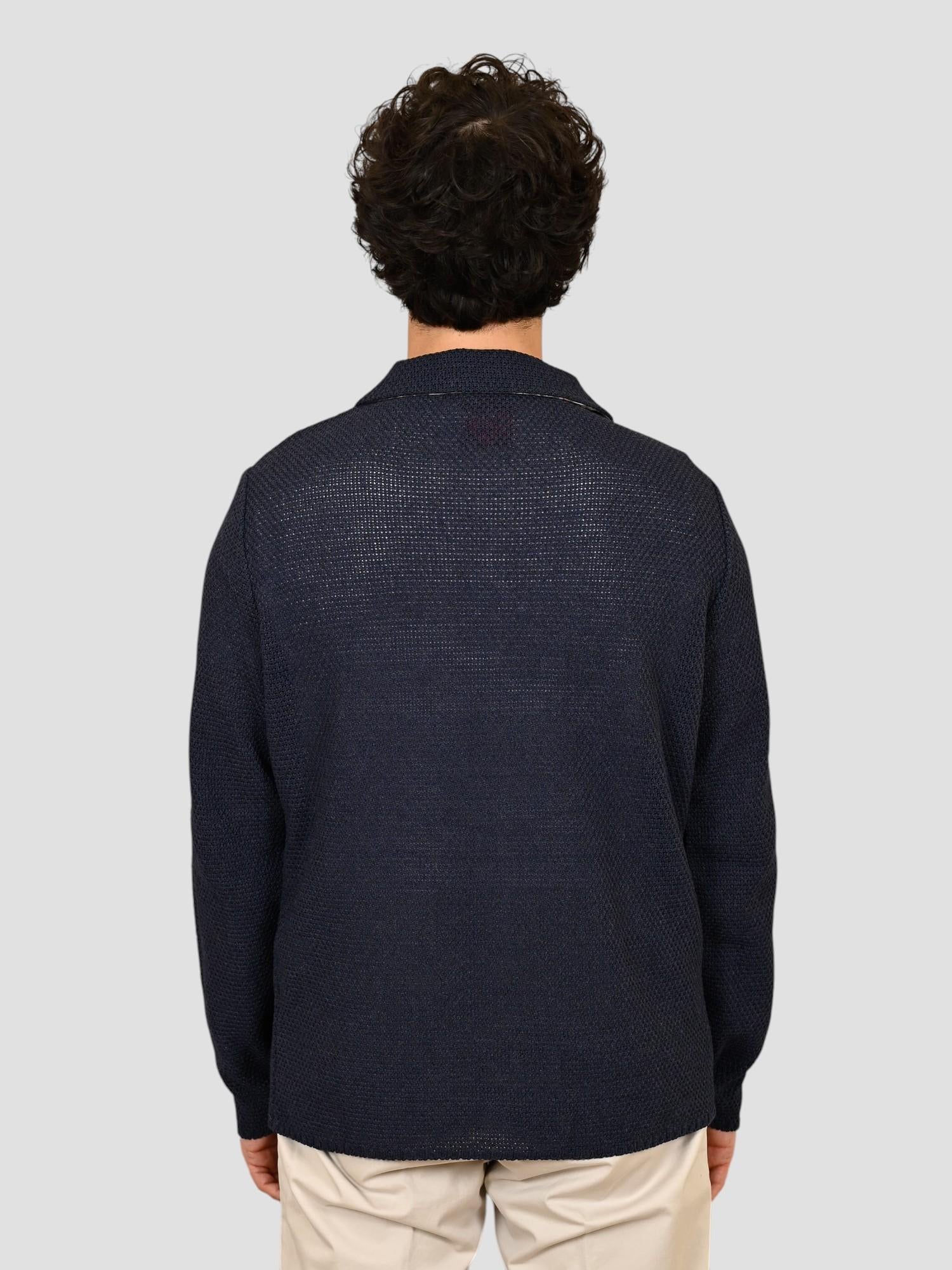 Giacca maglia JEAN JEANS overshirt blu JEAN JEANS BOB