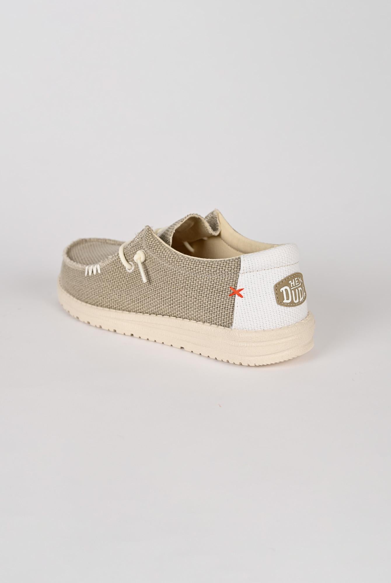 Scarpe leggere WALLY BRAIDED off white WALLY BRAIDED OFF WHITE HEY DUDE