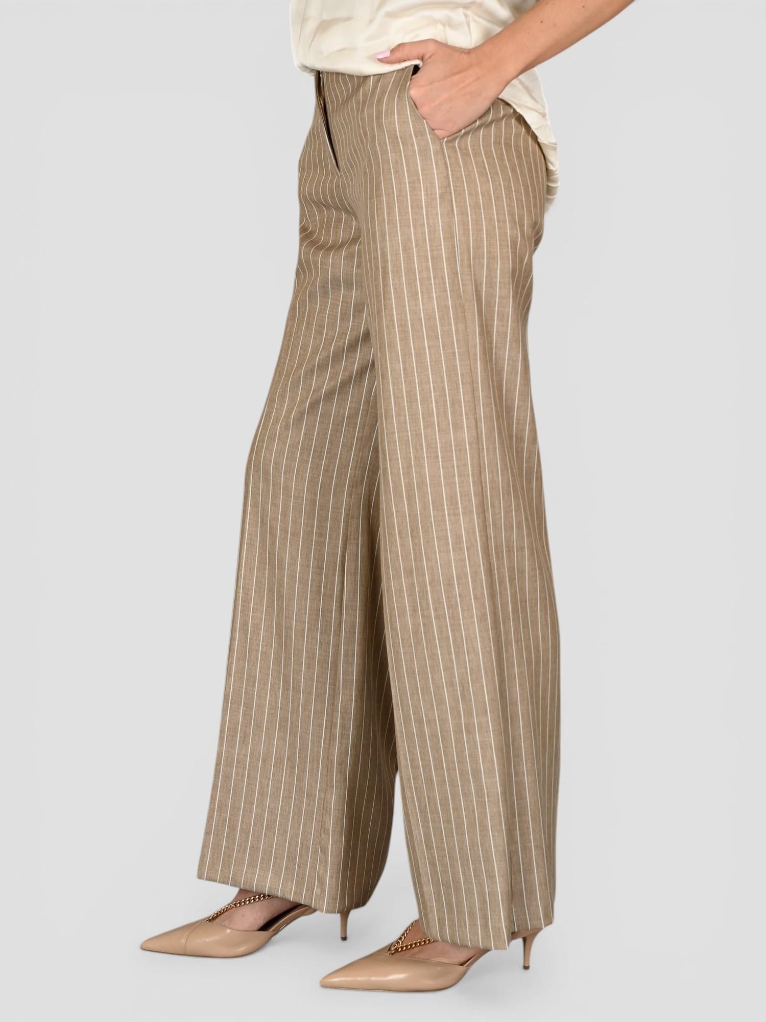 Pantalone palazzo AN22053 gessato AN22053 GESSATO ANITIE'