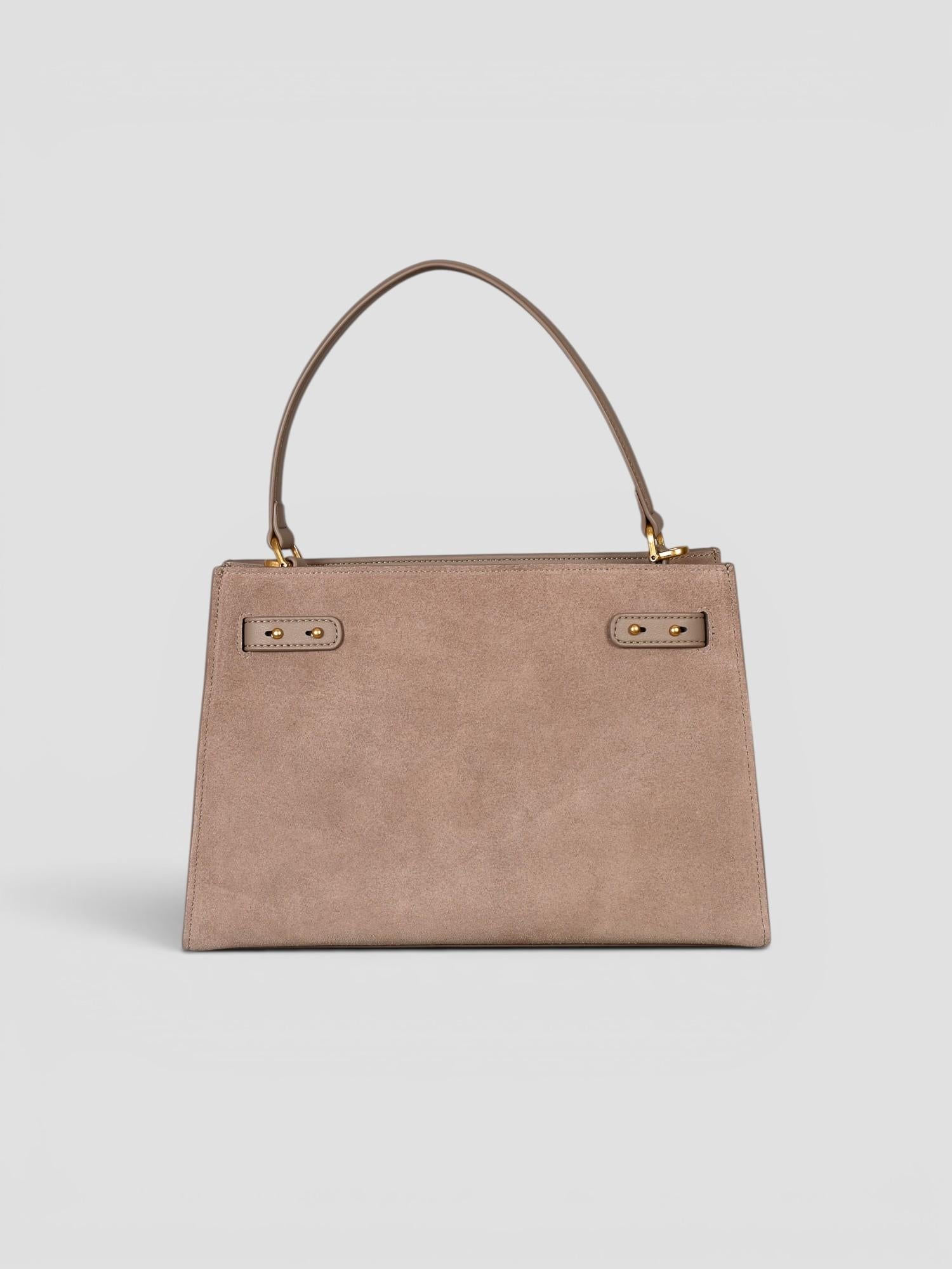 Medium shoulder VALEGRO suede sand N61-DM-27 SAND NO:RAE