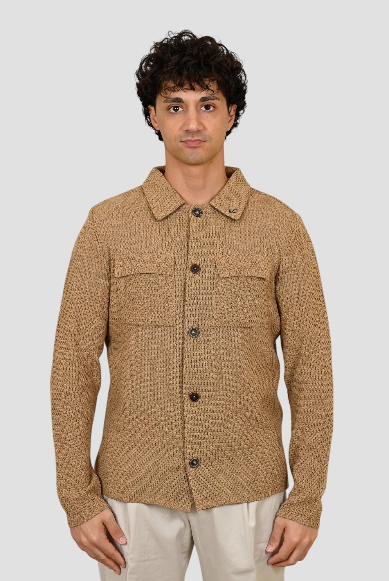 Giacca maglia JEAN BEIGE overshirt JEAN BEIGE BOB