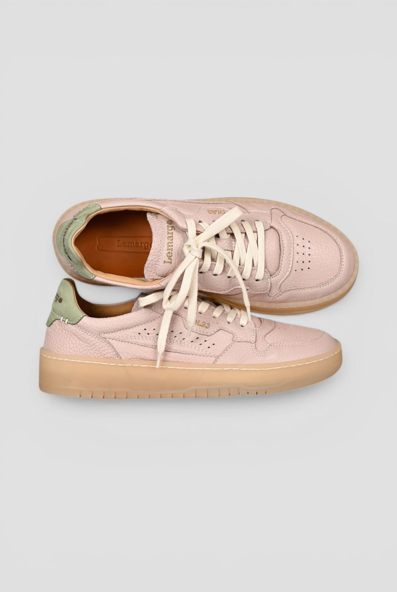 Sneakers nude HC01B nabuk green HC01B SOFFIO NUDE LEMARGO