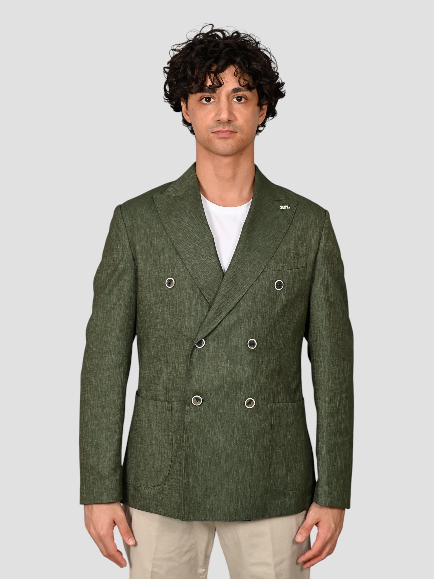 Blazer doppiopetto G22 BOA verde fiammato G22 BOA VERDE RPL