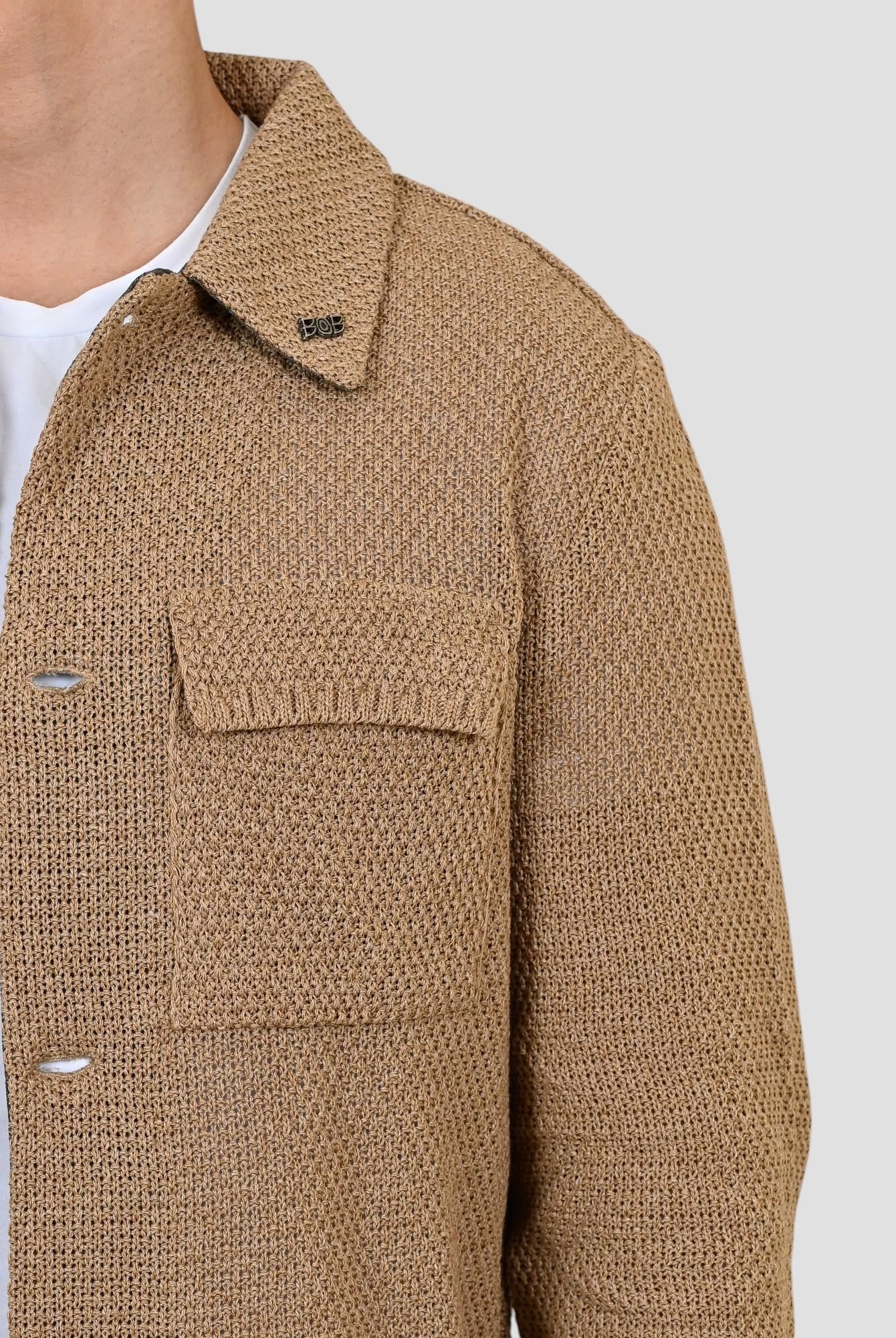 Giacca maglia JEAN BEIGE overshirt JEAN BEIGE BOB
