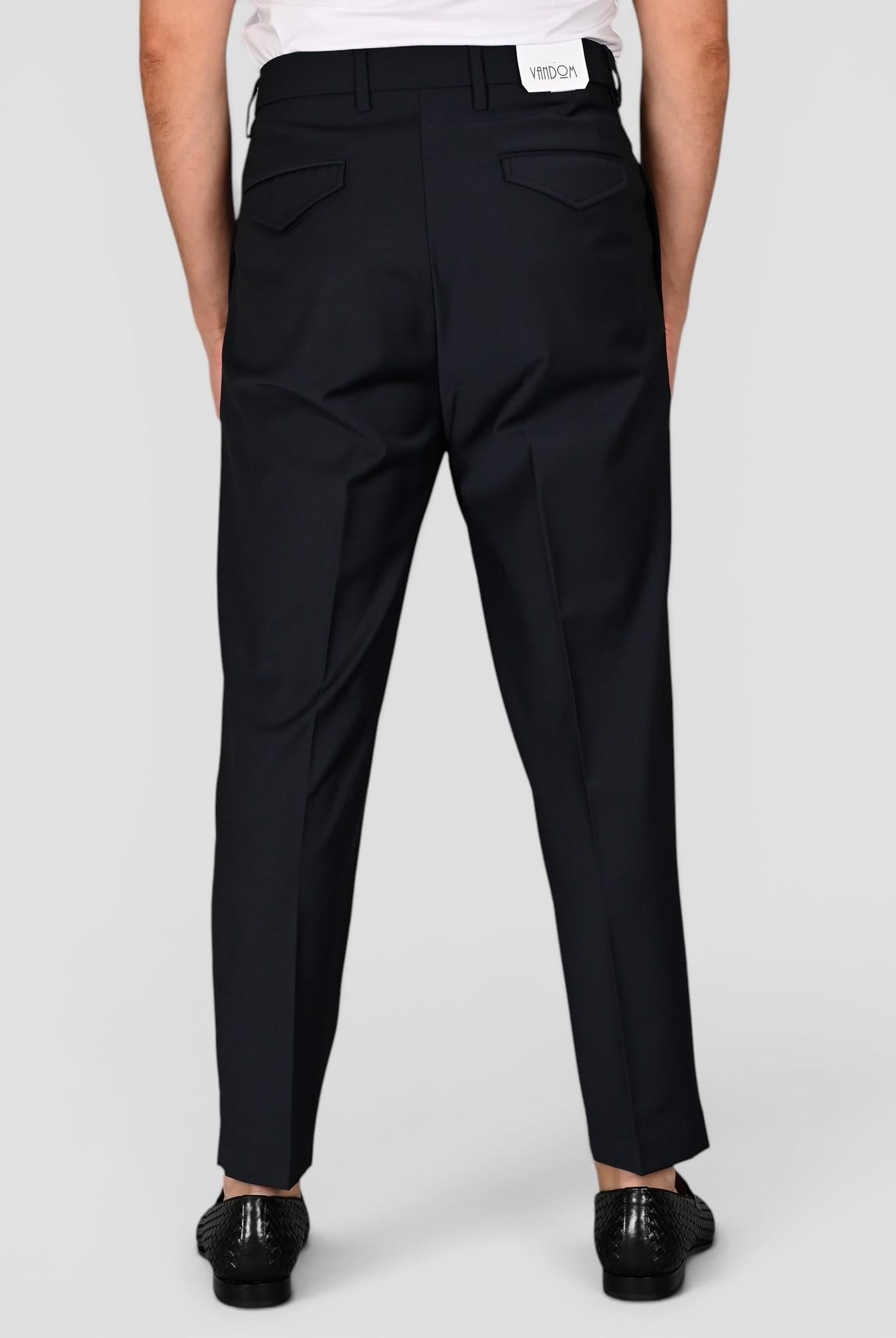 Pantalone blu LUCAT 244 fresco lana LUCAT244 BLU VANDOM