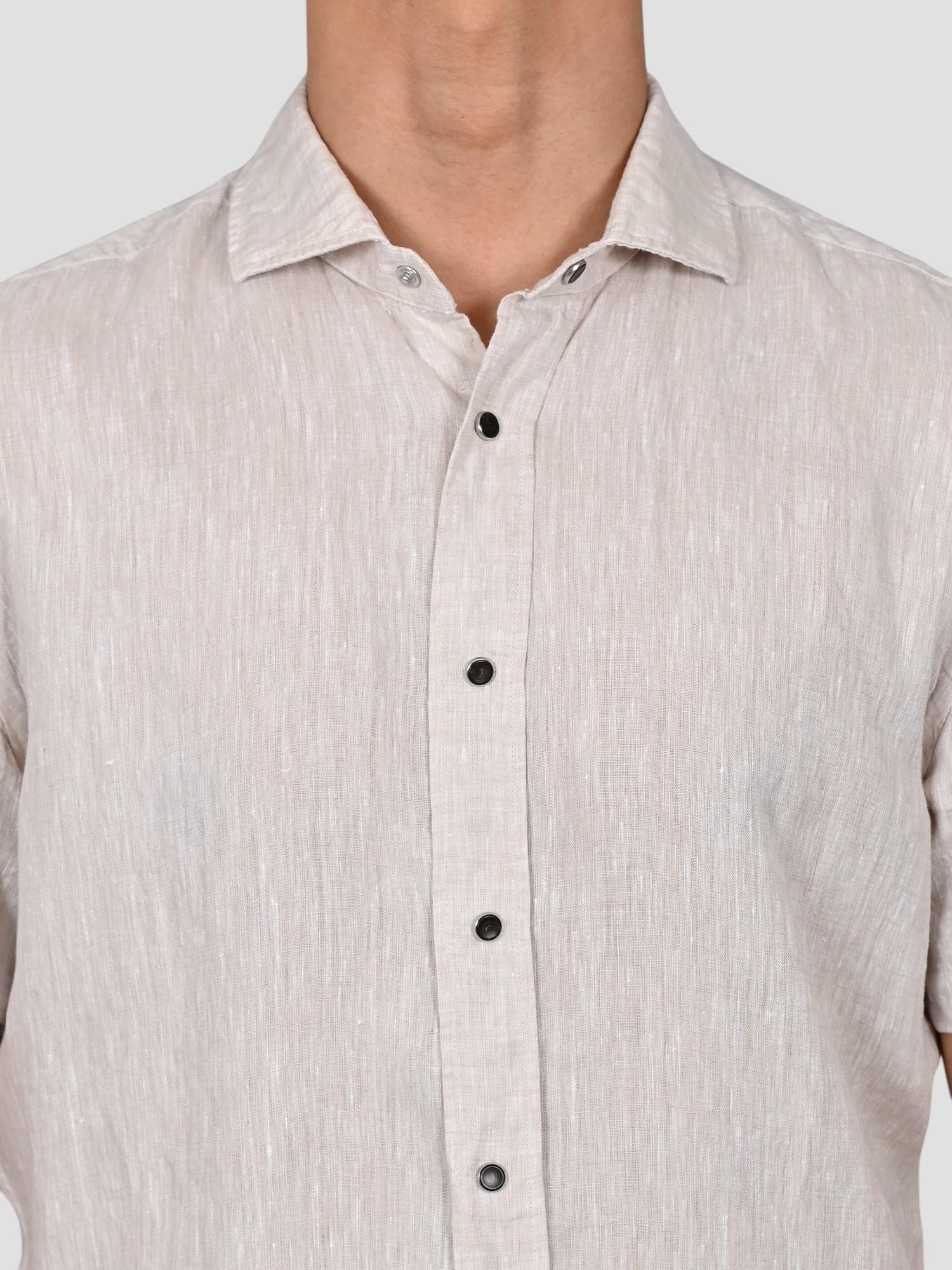 Camicia sabbia 16U4 8837 puro lino 16U48837 002 MARCUS